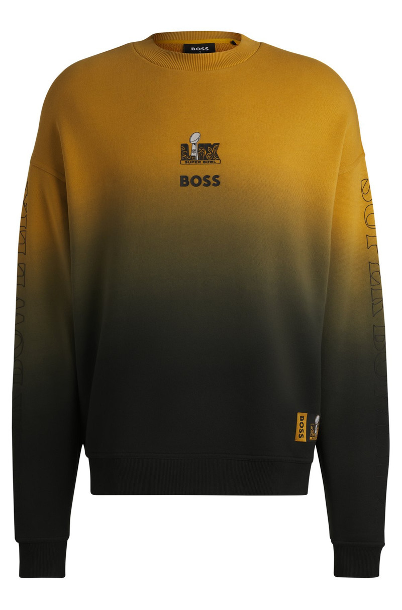 BOSS X NFL COTTON SWEATSHIRT WITH GOLD-TONE EMBROIDERY 1