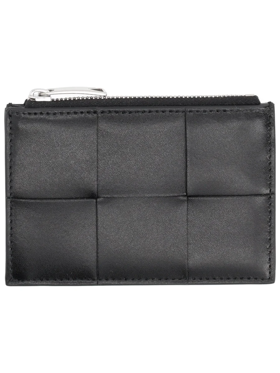 Bottega Veneta Men Card Holder "Cassette" With Zipper - 1