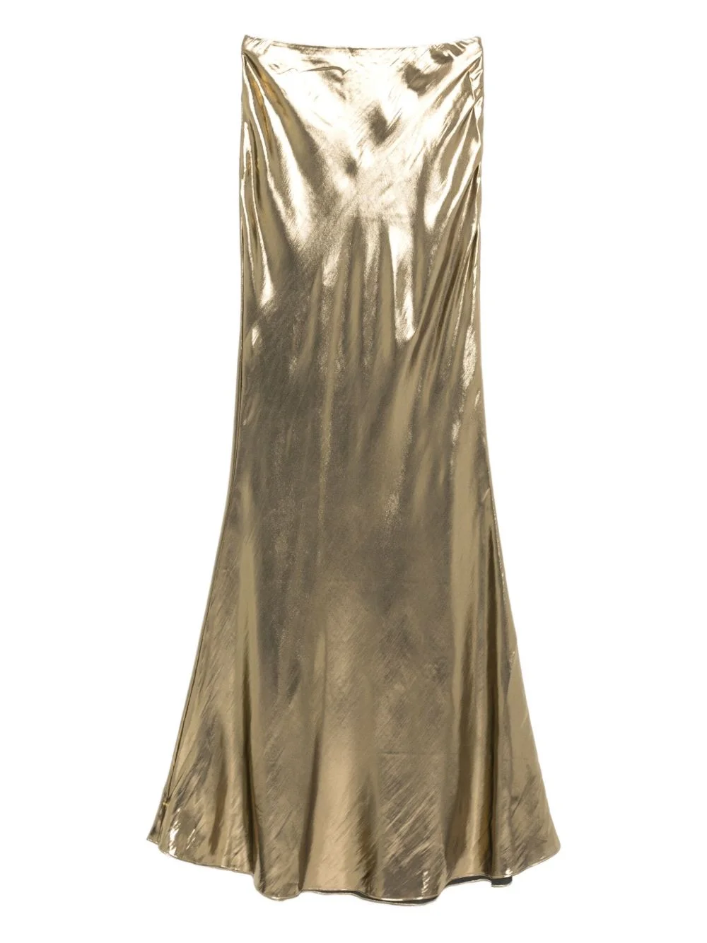 metallic-effect maxi skirt - 1