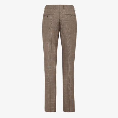 FENDI Prince of Wales check wool pants outlook