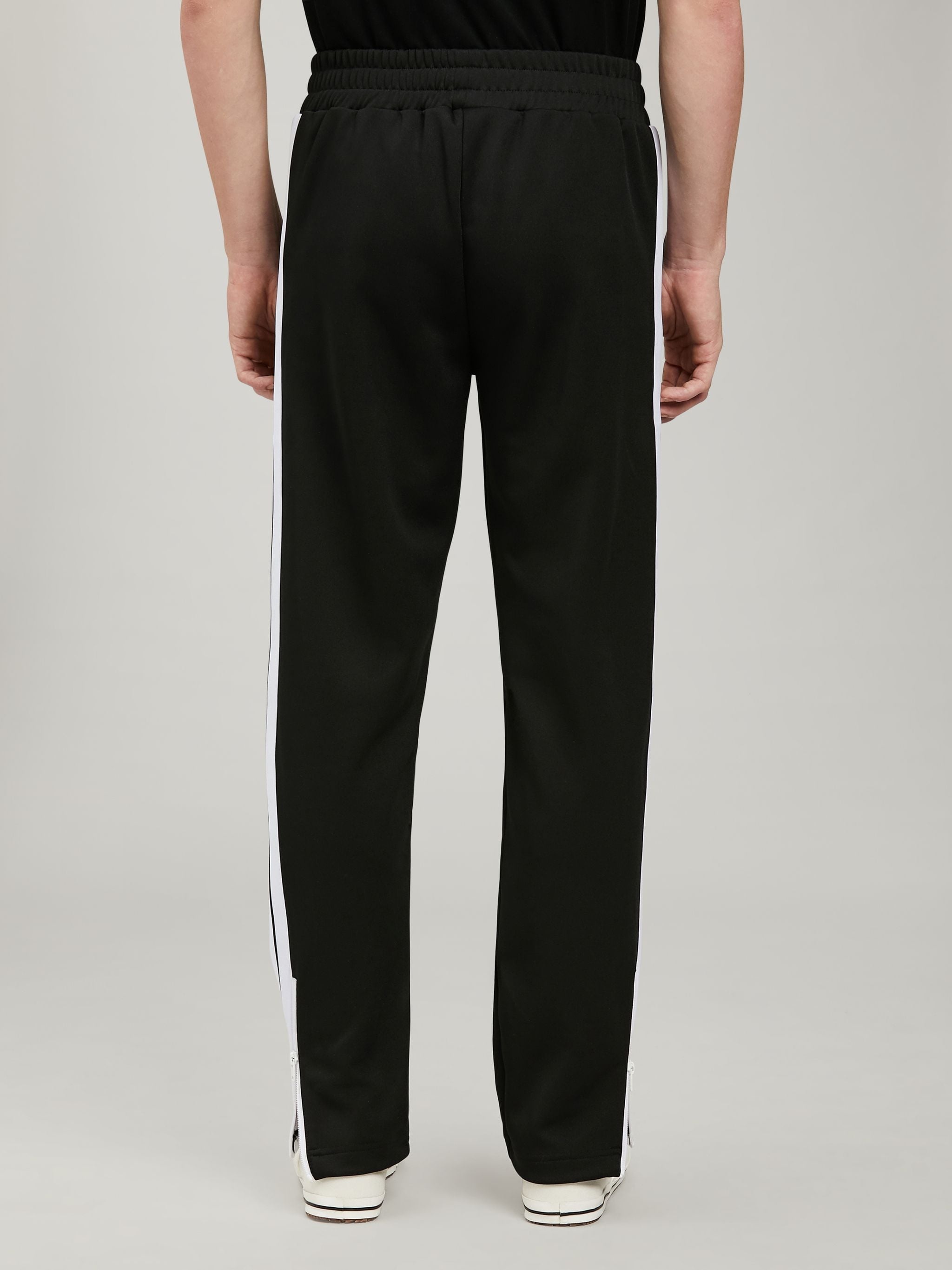 BLACK TRACK PANTS - 5