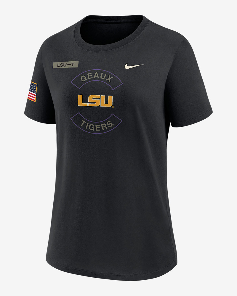 LSU Military Appreciation Women's Nike Dri-FIT College T-Shirt 1
