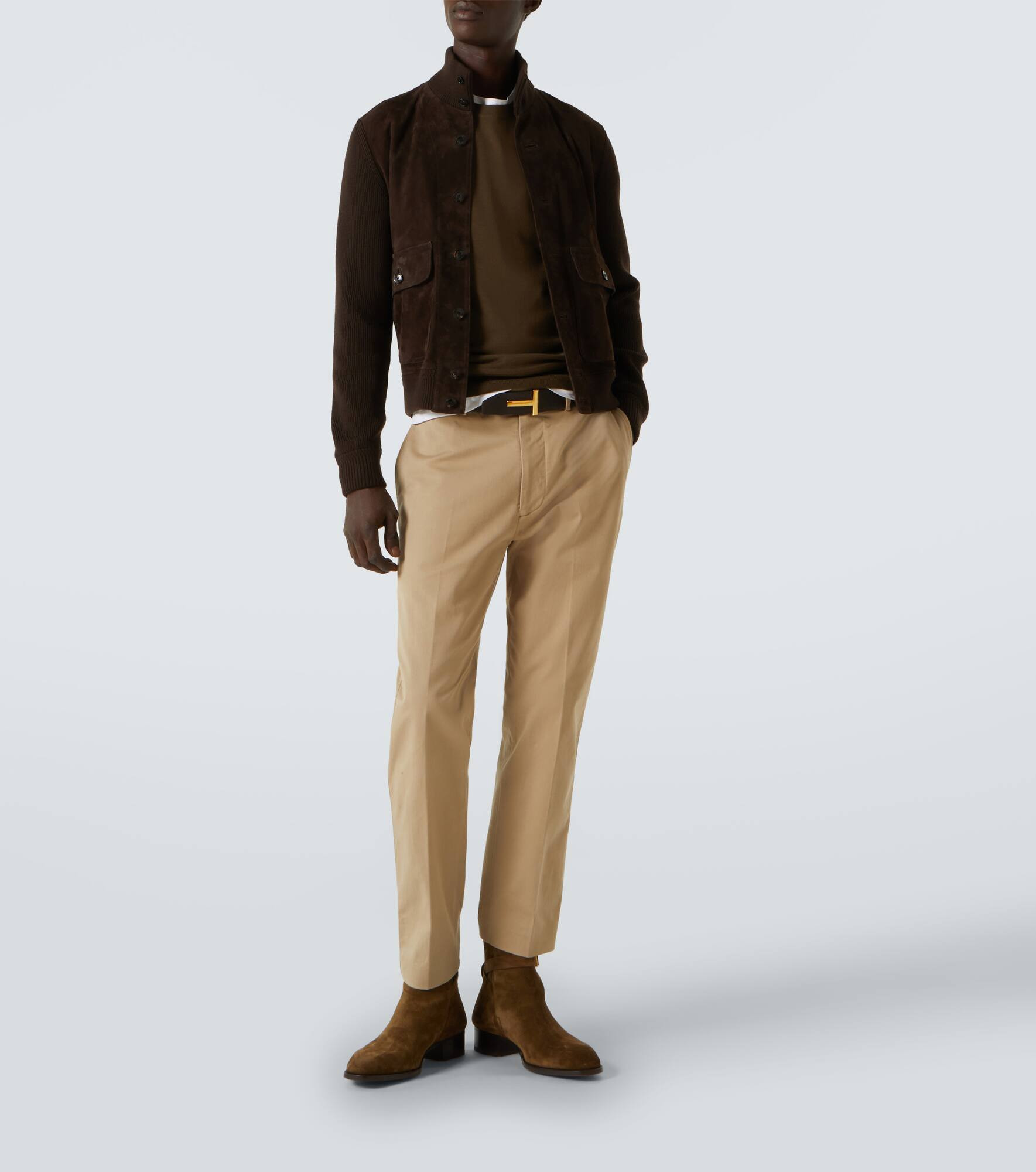 Wool and suede blouson - 2