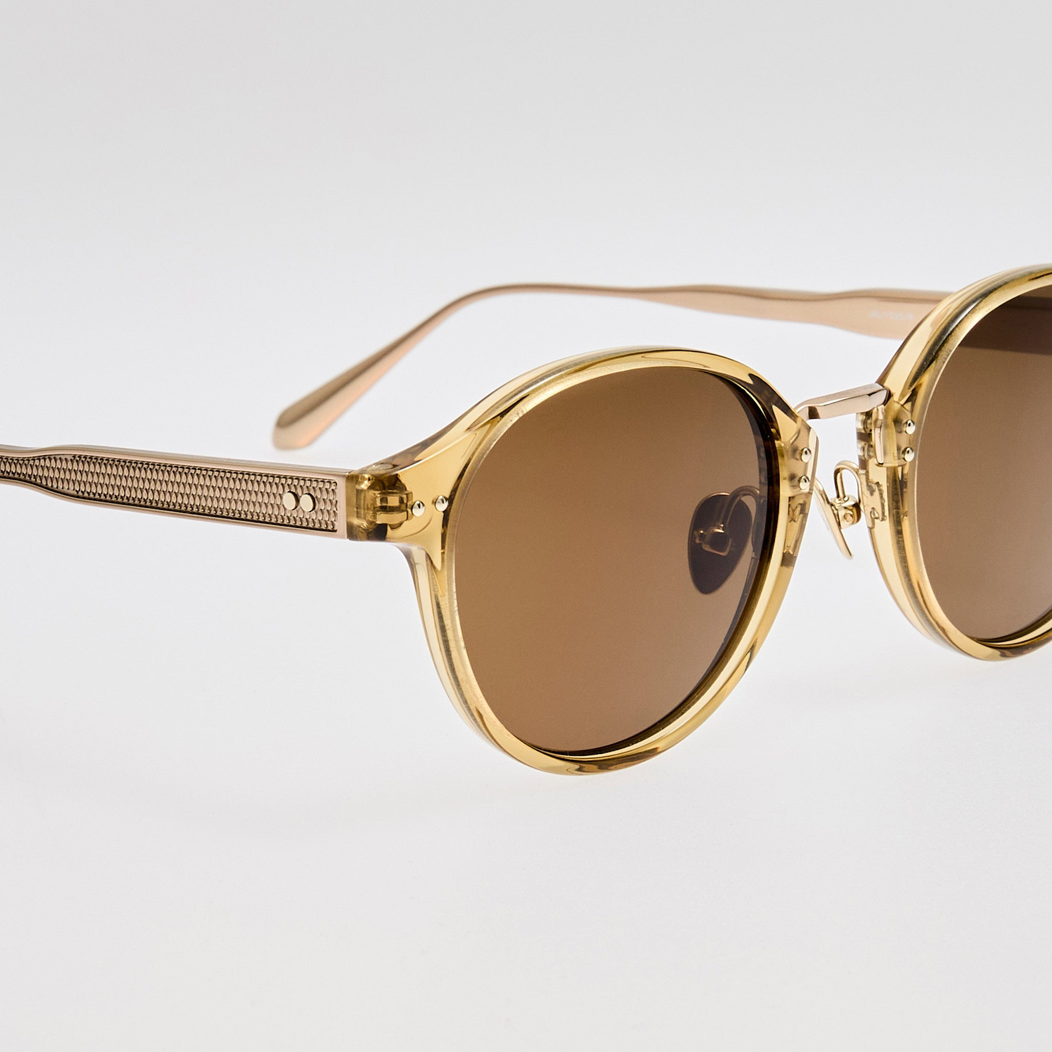 Marco Sunglasses in Khaki and Gold - 3