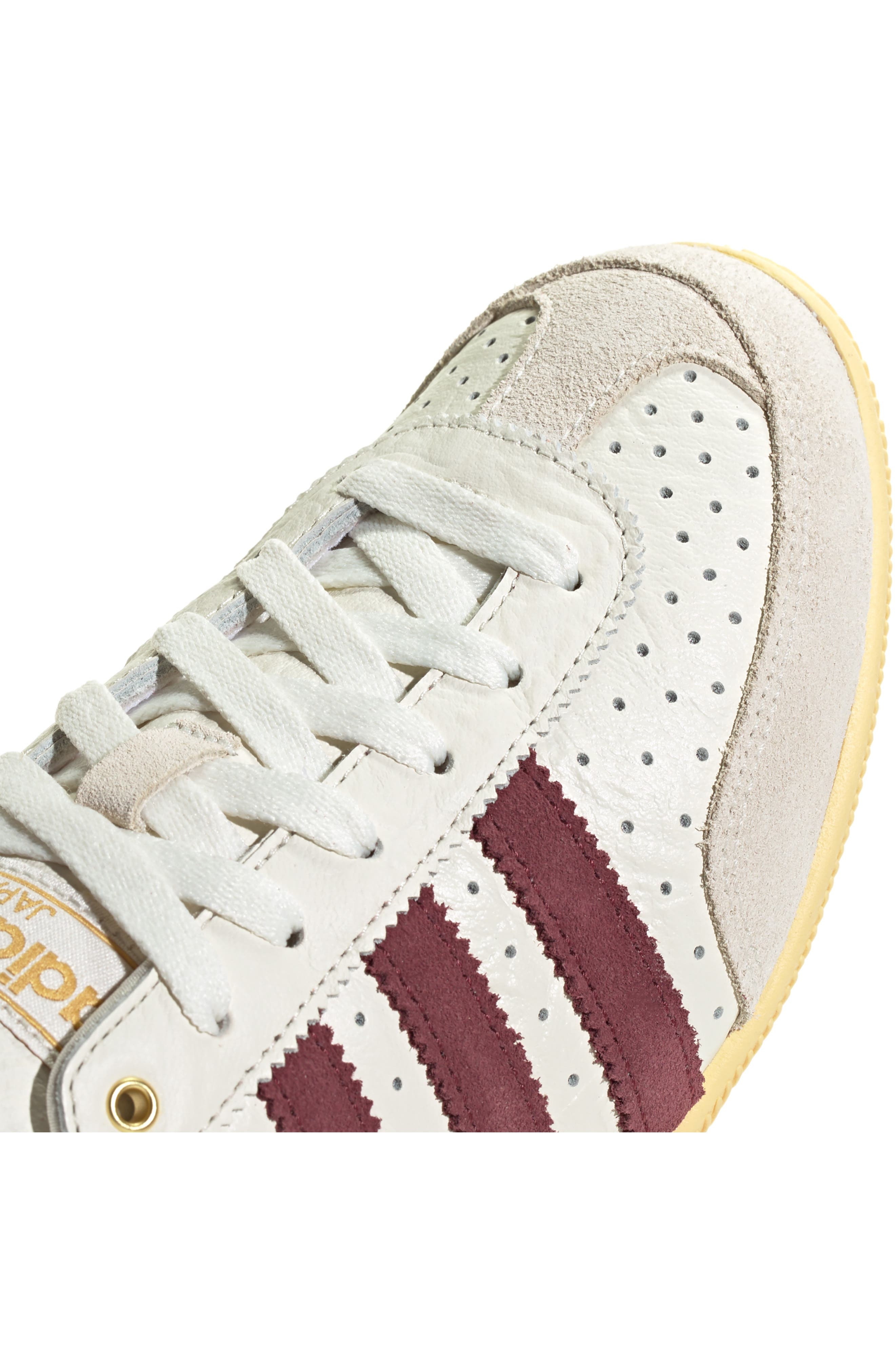 adidas Japan Low Top Sneaker in Off White/Shadow Red/Orange at Nordstrom - 8