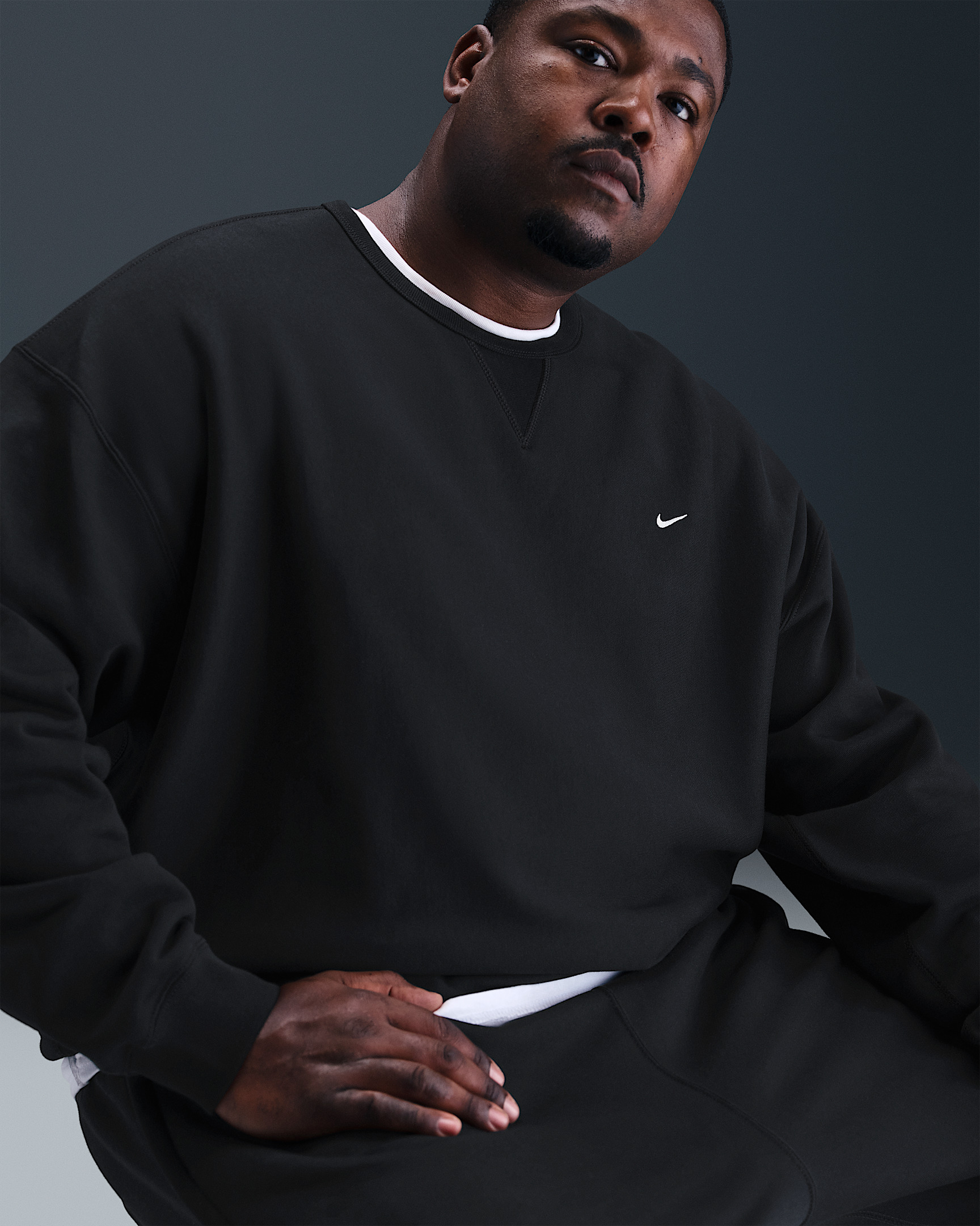 Nike Solo Swoosh Men's Fleece Crew - 8