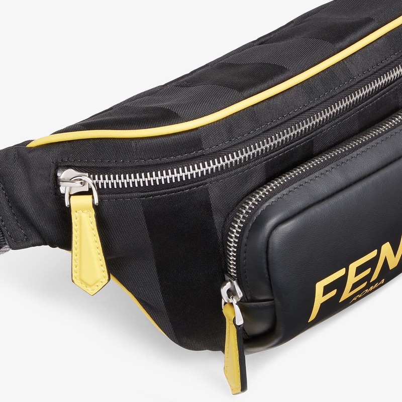 Black nylon belt bag 5