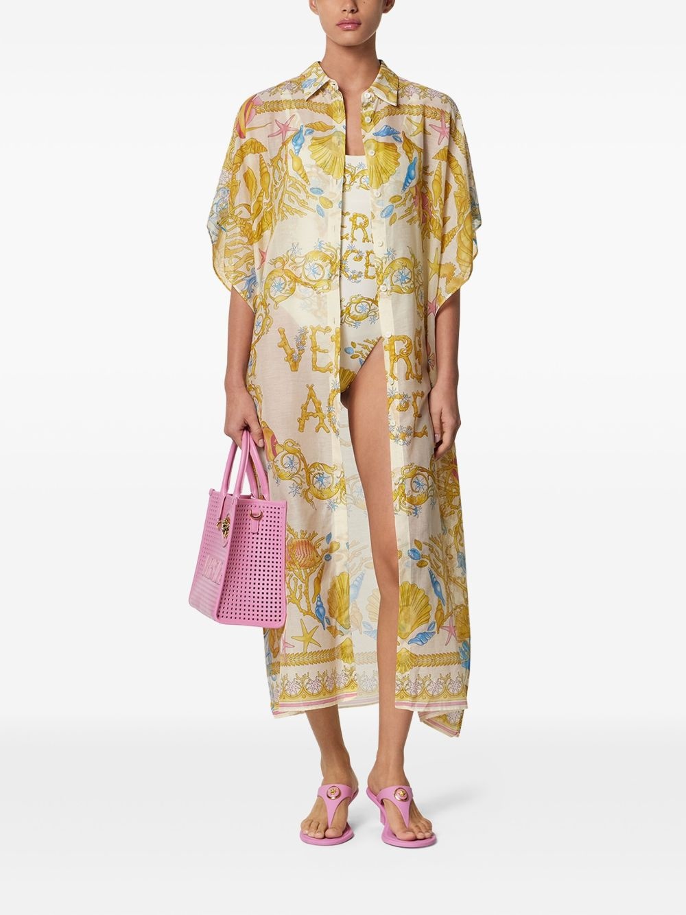 Underwater Barocco cover-up dress - 2