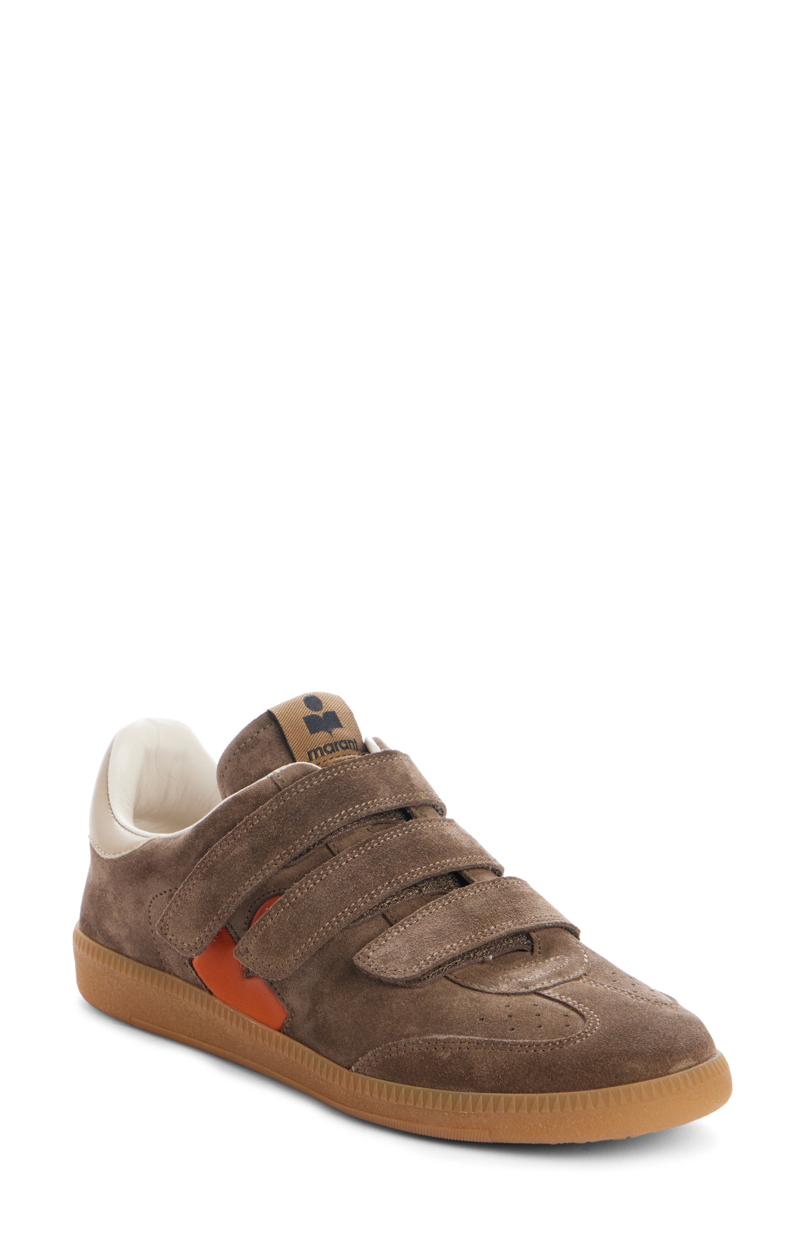 Isabel Marant Beth Low Top Sneaker in Khaki/Orange at Nordstrom - 1