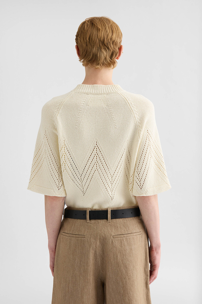 Cotton Pointelle T-Shirt 5