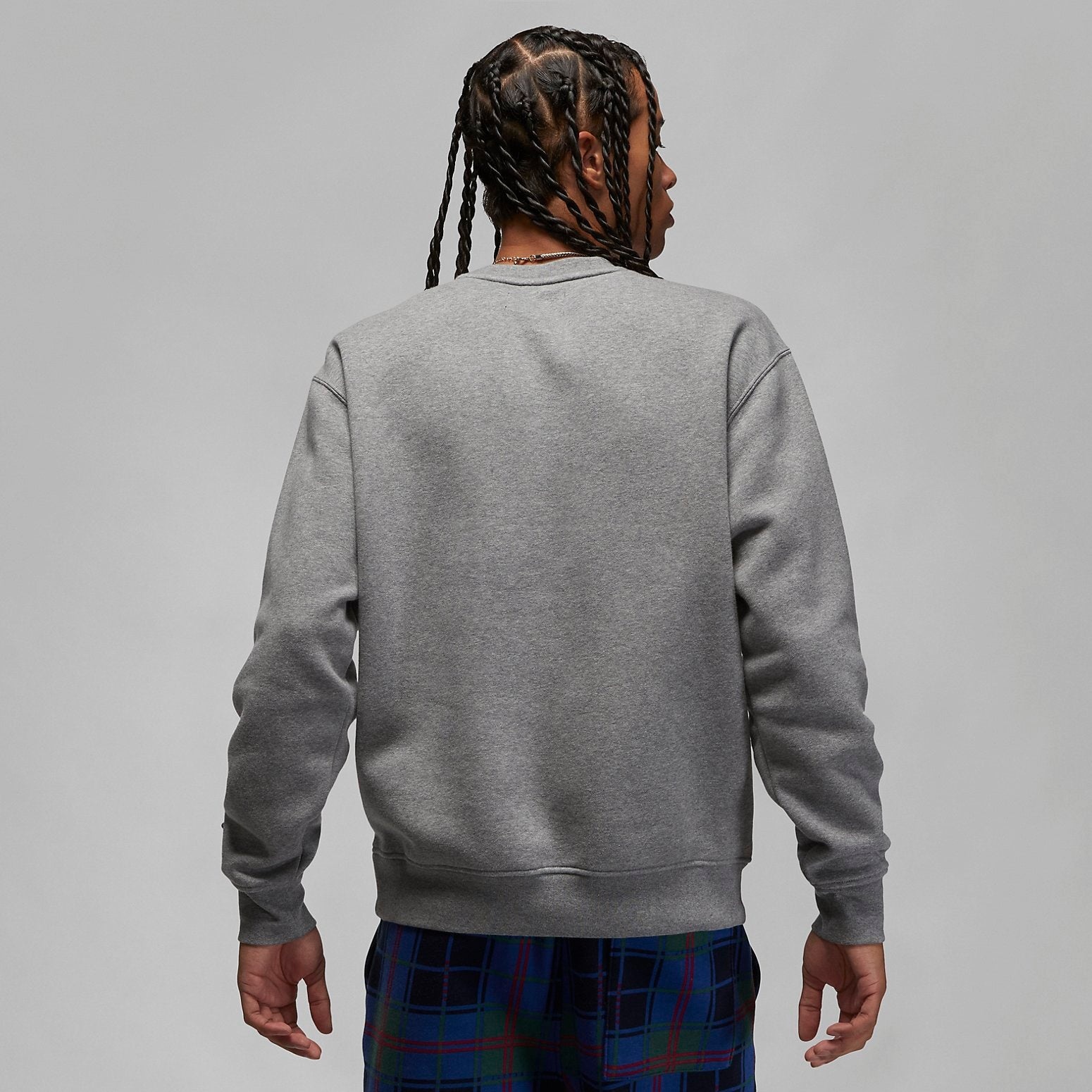 Air Jordan Holiday Fleece Crew Sweatshirt 'Grey' DV1576-091 - 5