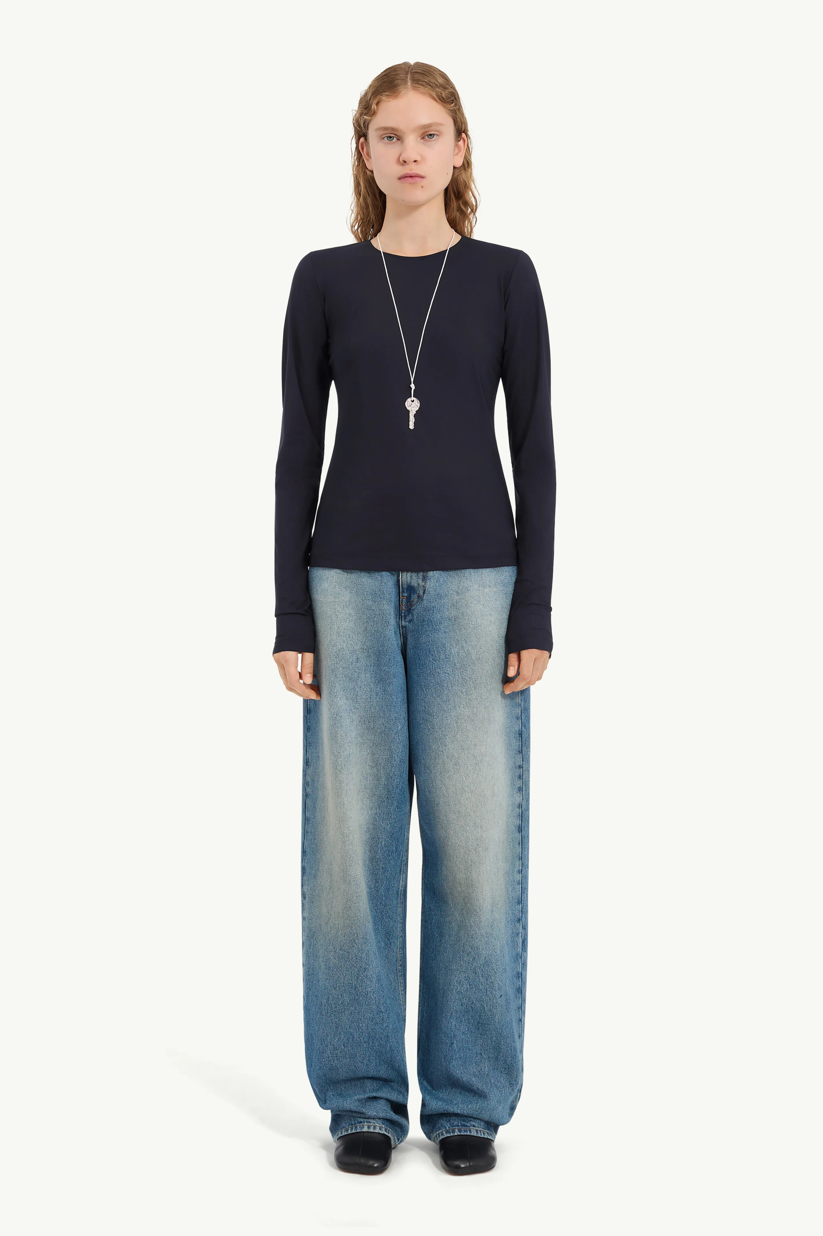 Lycra jersey long-sleeve top - 1