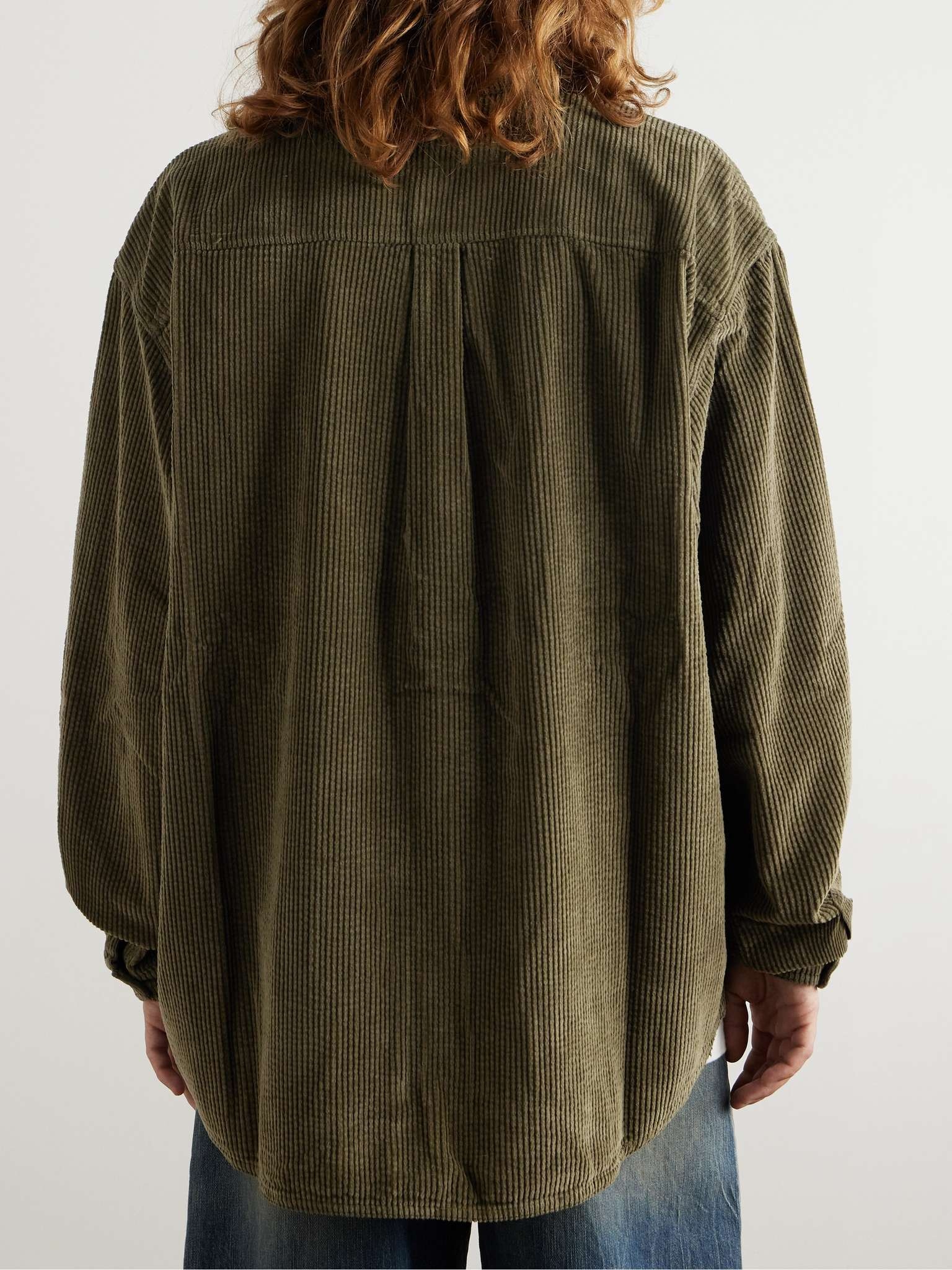Button-Down Collar Cotton-Corduroy Shirt - 4