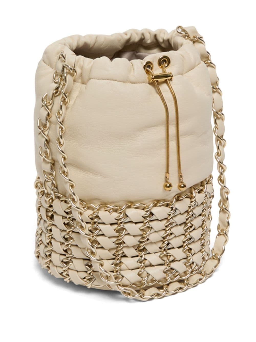 chain-detailing bucket bag - 5
