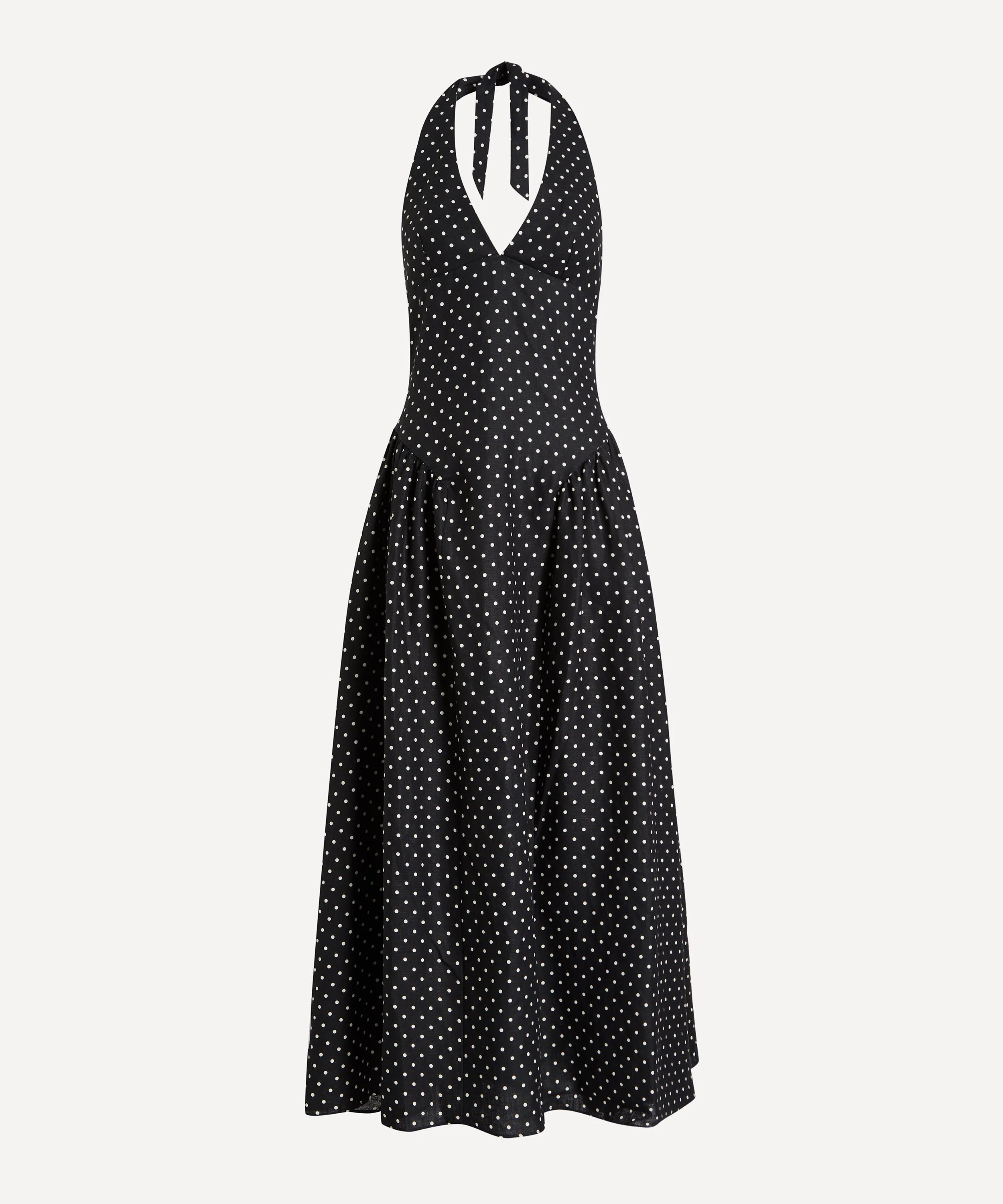 La Cala Polka-Dot Midi Dress - 1