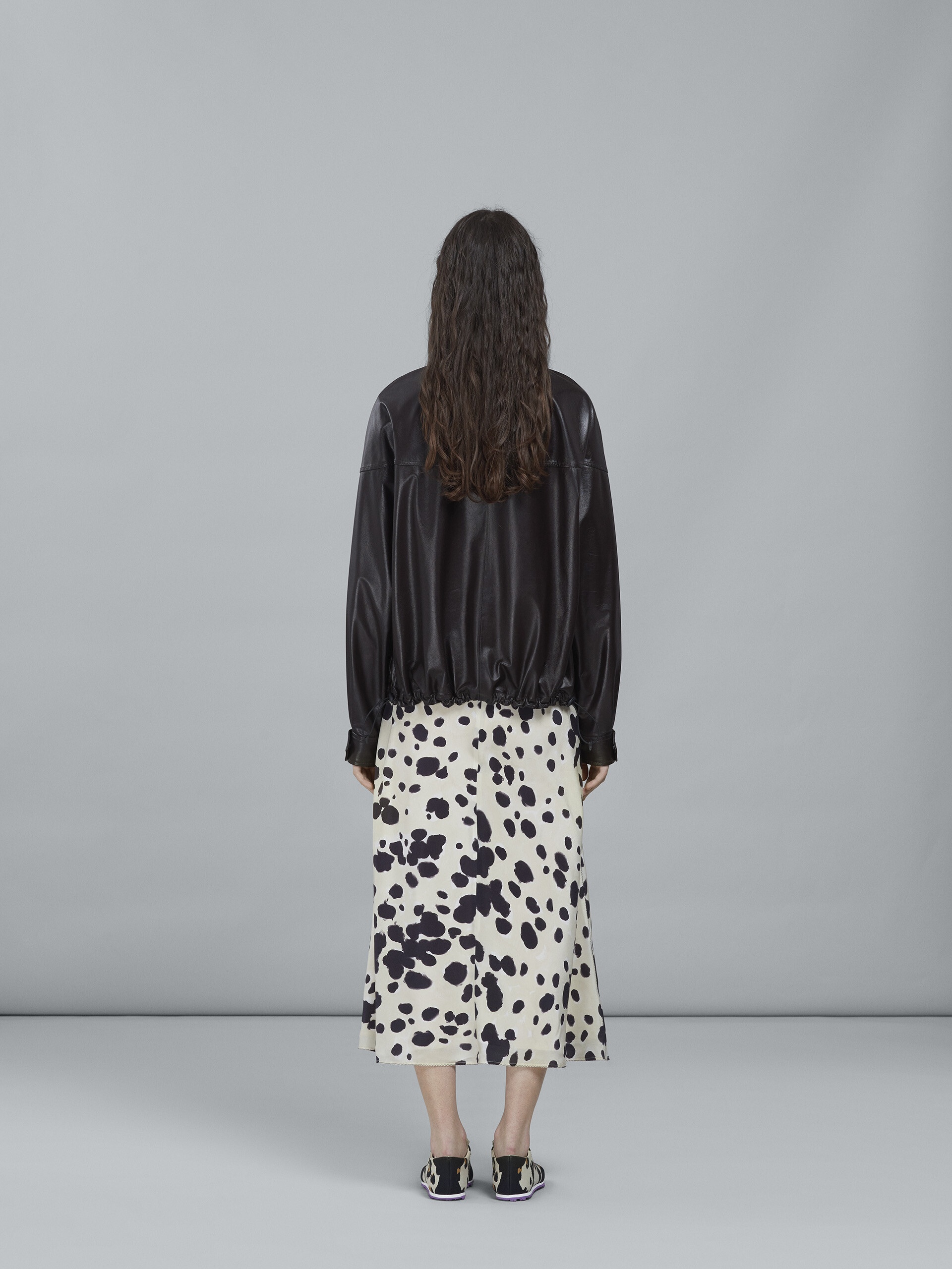 LIGHT NAPPA LEATHER CROPPED JACKET - 3