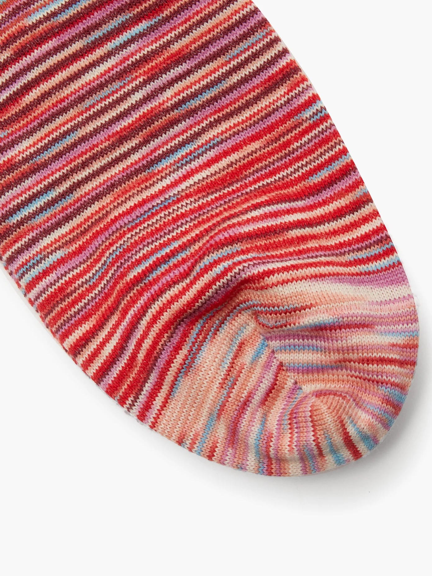 Logo-print space-dyed wool-blend socks - 2