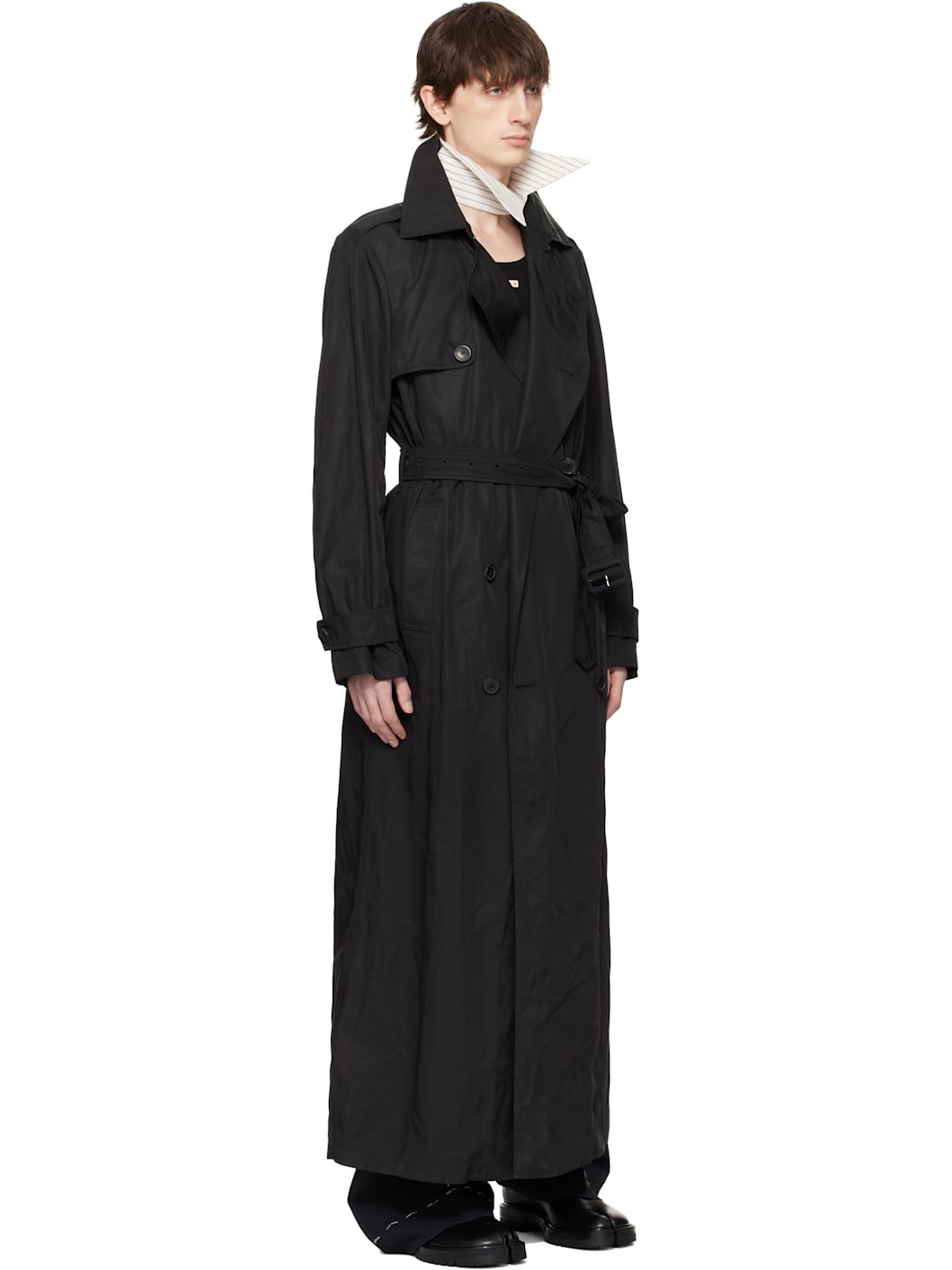 Off-White & Gray Stripe Collar - 2
