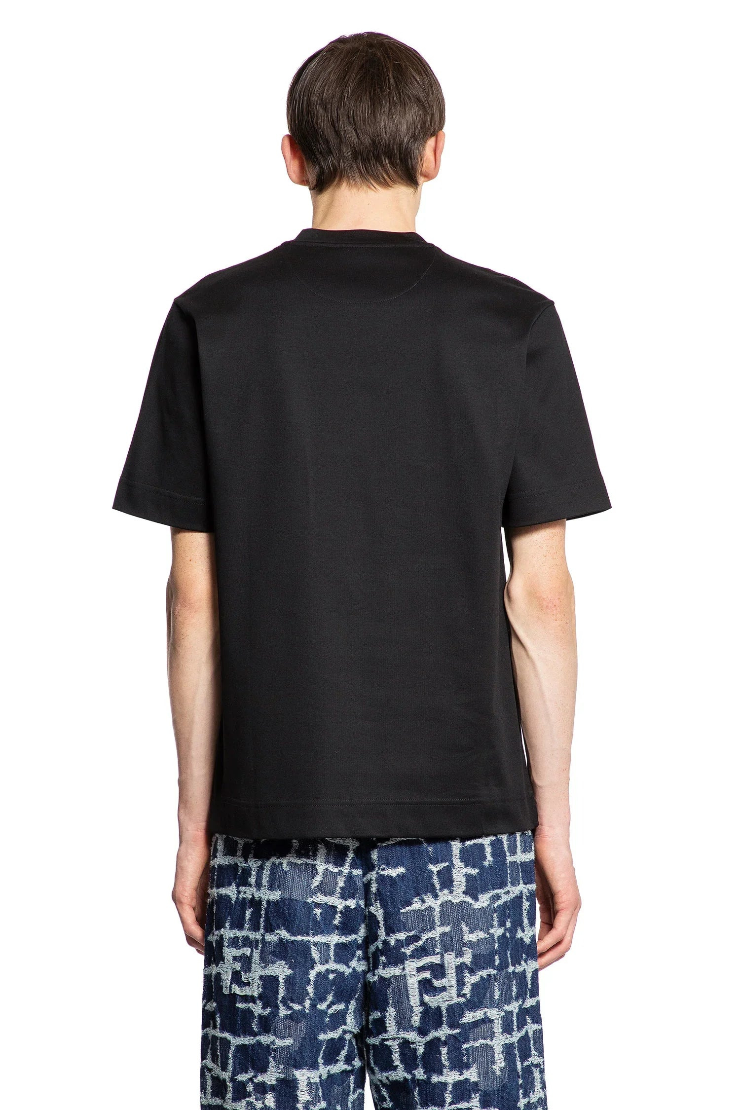 FENDI MAN BLACK T-SHIRTS - 3