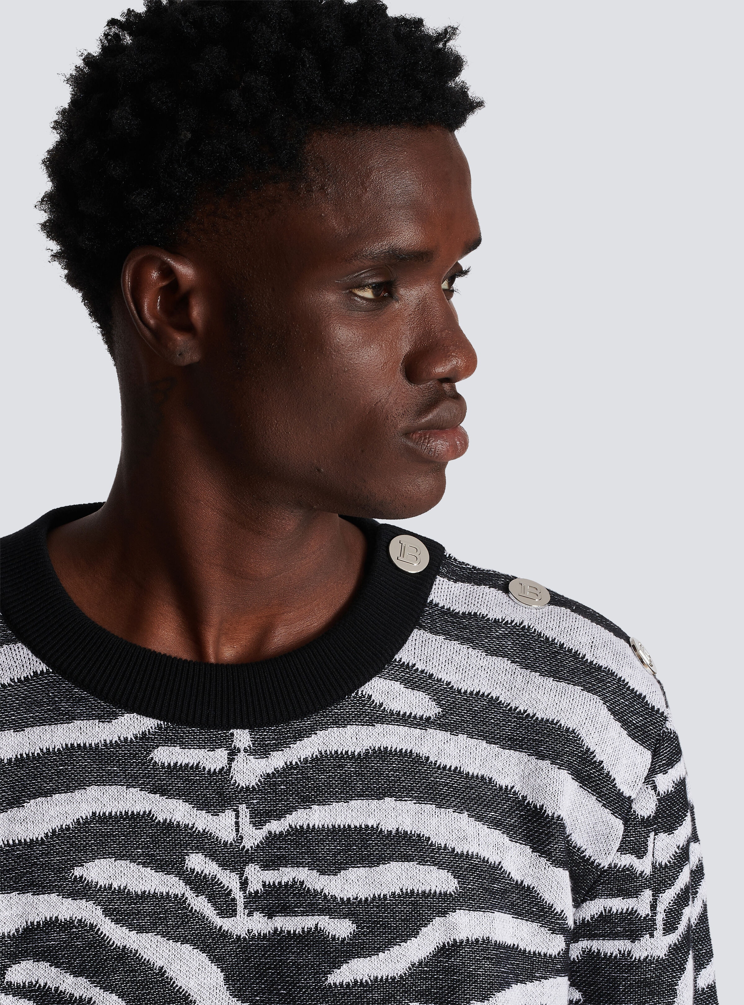 Zebra print linen jumper - 7