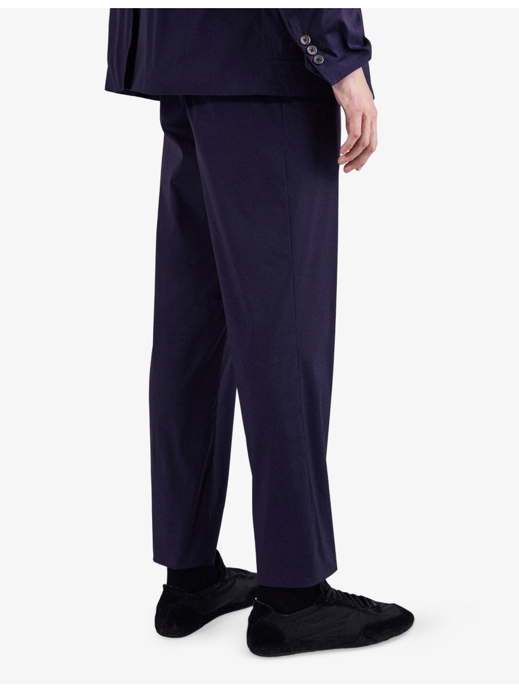 Slim-Fit Stretch-Poplin Trousers - 3