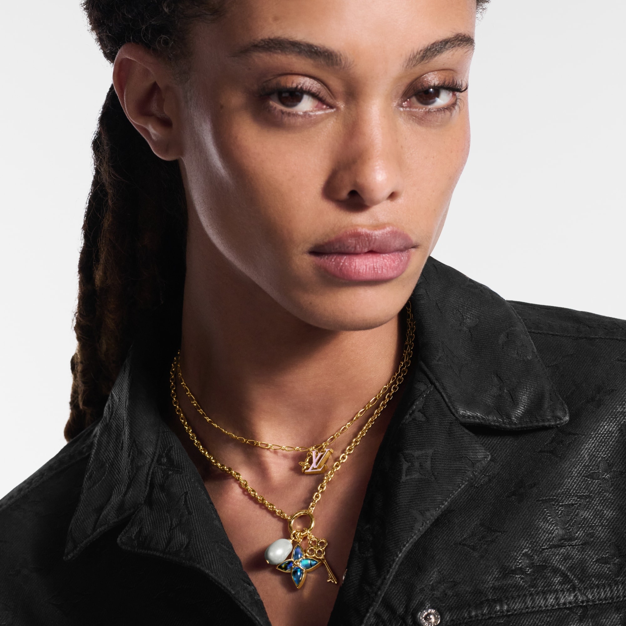 LV Layer Color Necklace - 4
