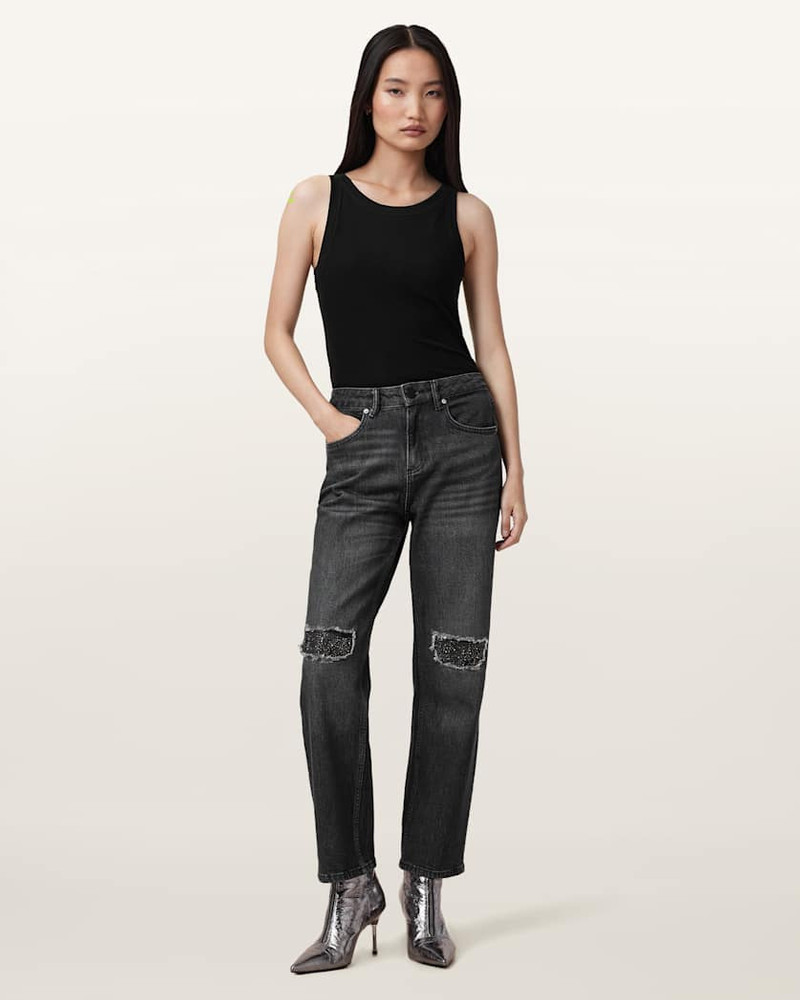 IDA CROPPED STRAIGHT DENIM JEANS 5
