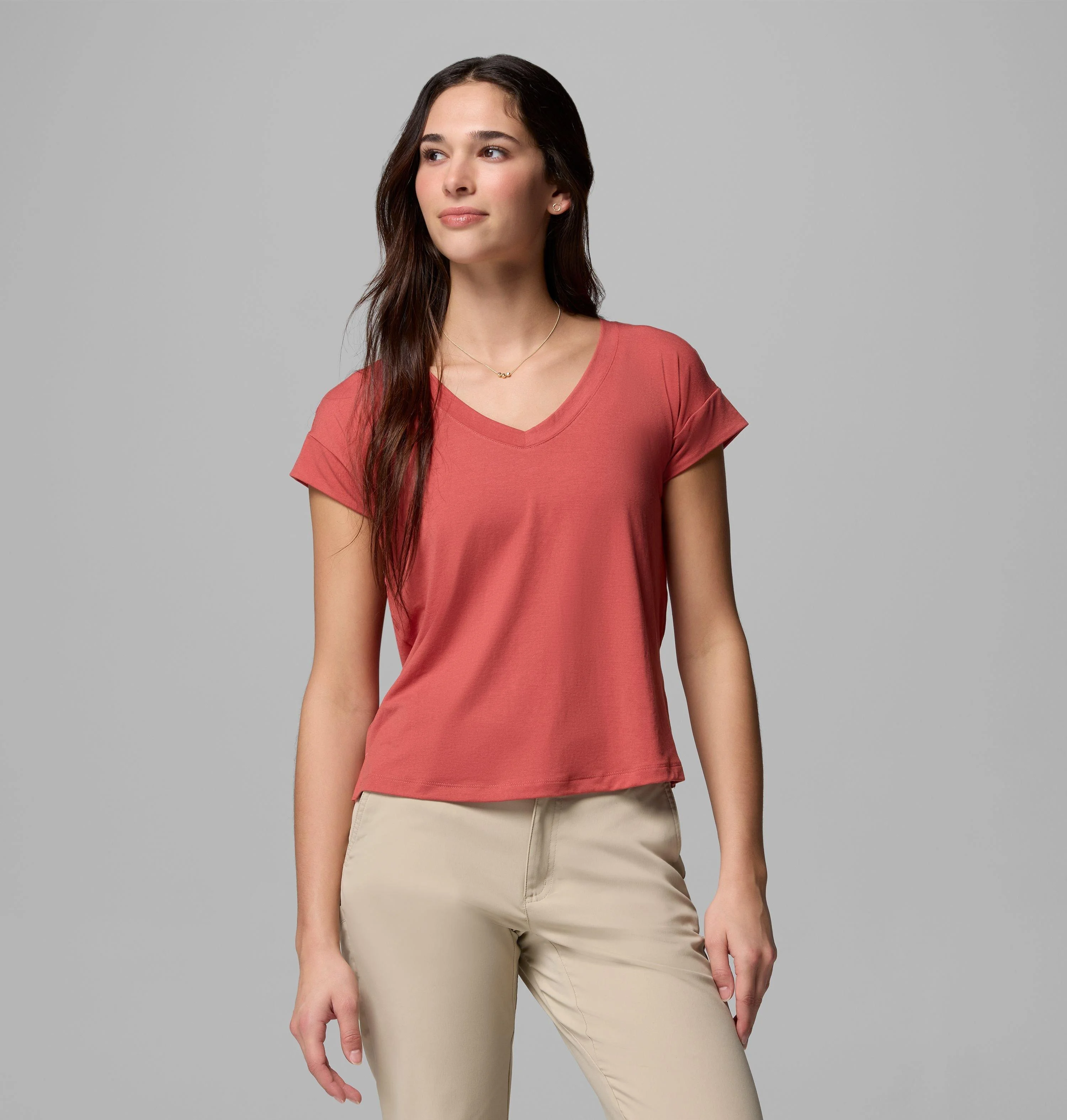 Women's Daniela Falls V-Neck Short Sleeve T-Shirt - 1
