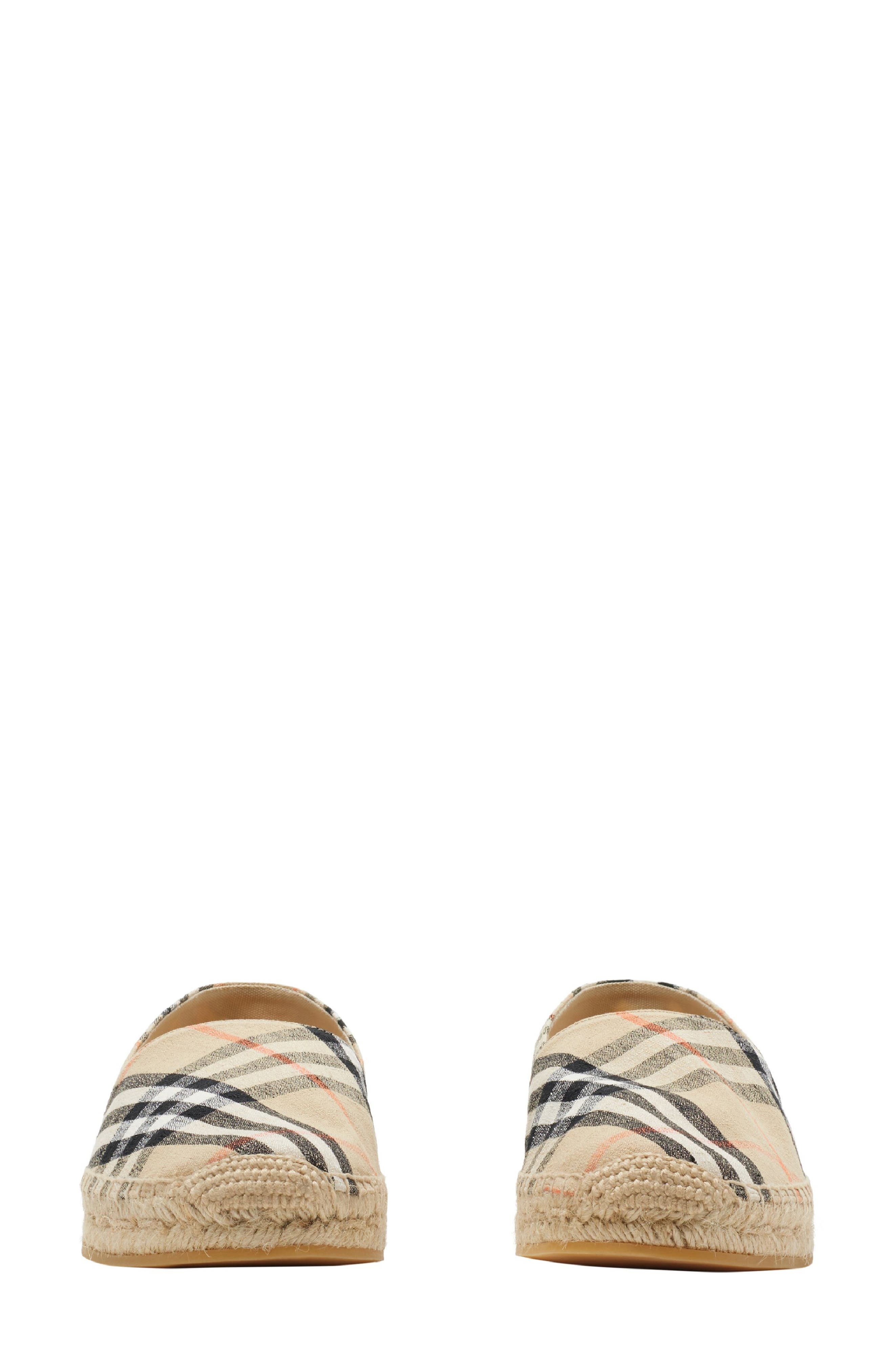 burberry Mews Check Espadrille Flat in Sand Ip Check at Nordstrom - 3