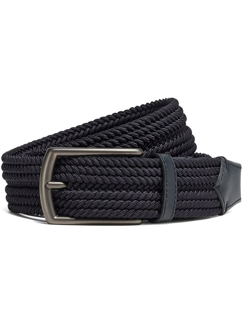 braided canvas belt - 1