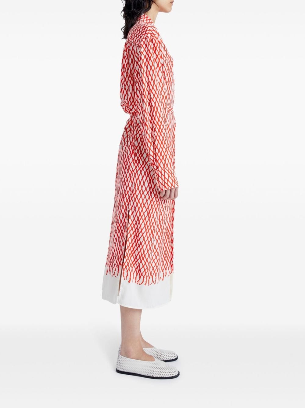 Bailey abstract-print midi dress - 3