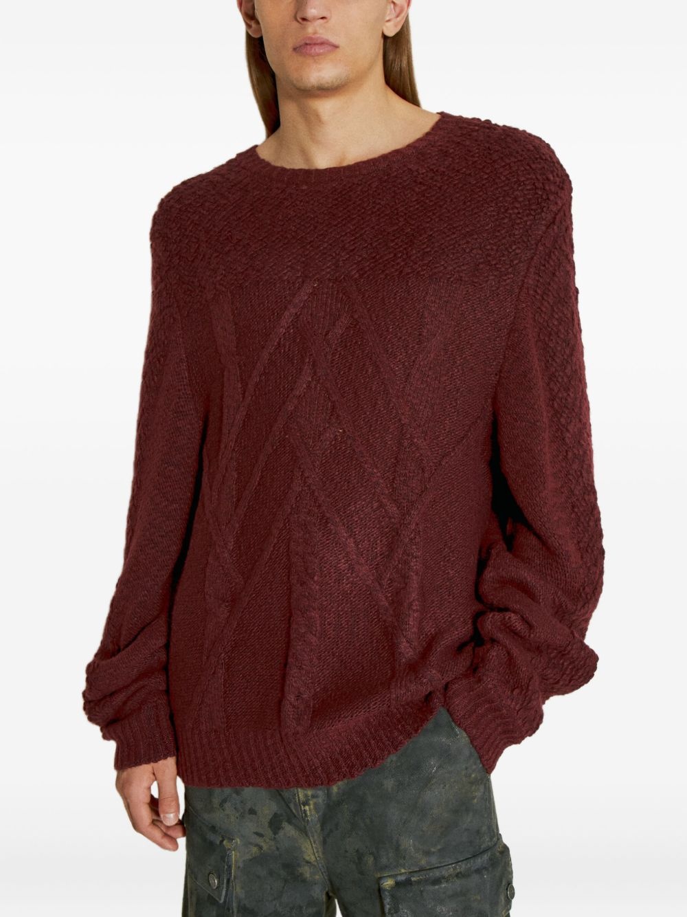 cable-knit sweater - 3