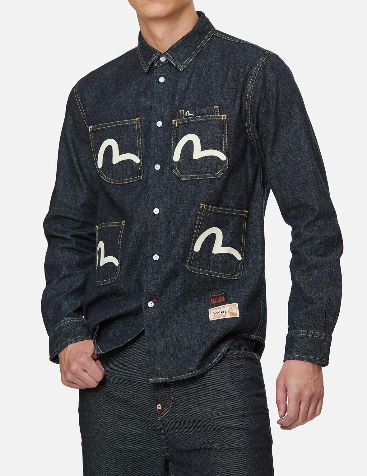 MULTI-POCKETS DENIM SHIRT - 3