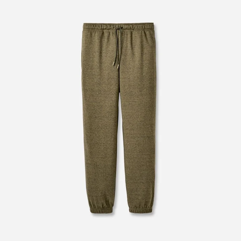 ® Men's Xander Jogger Polyester Bottoms in Burnt Olive Heather - 1