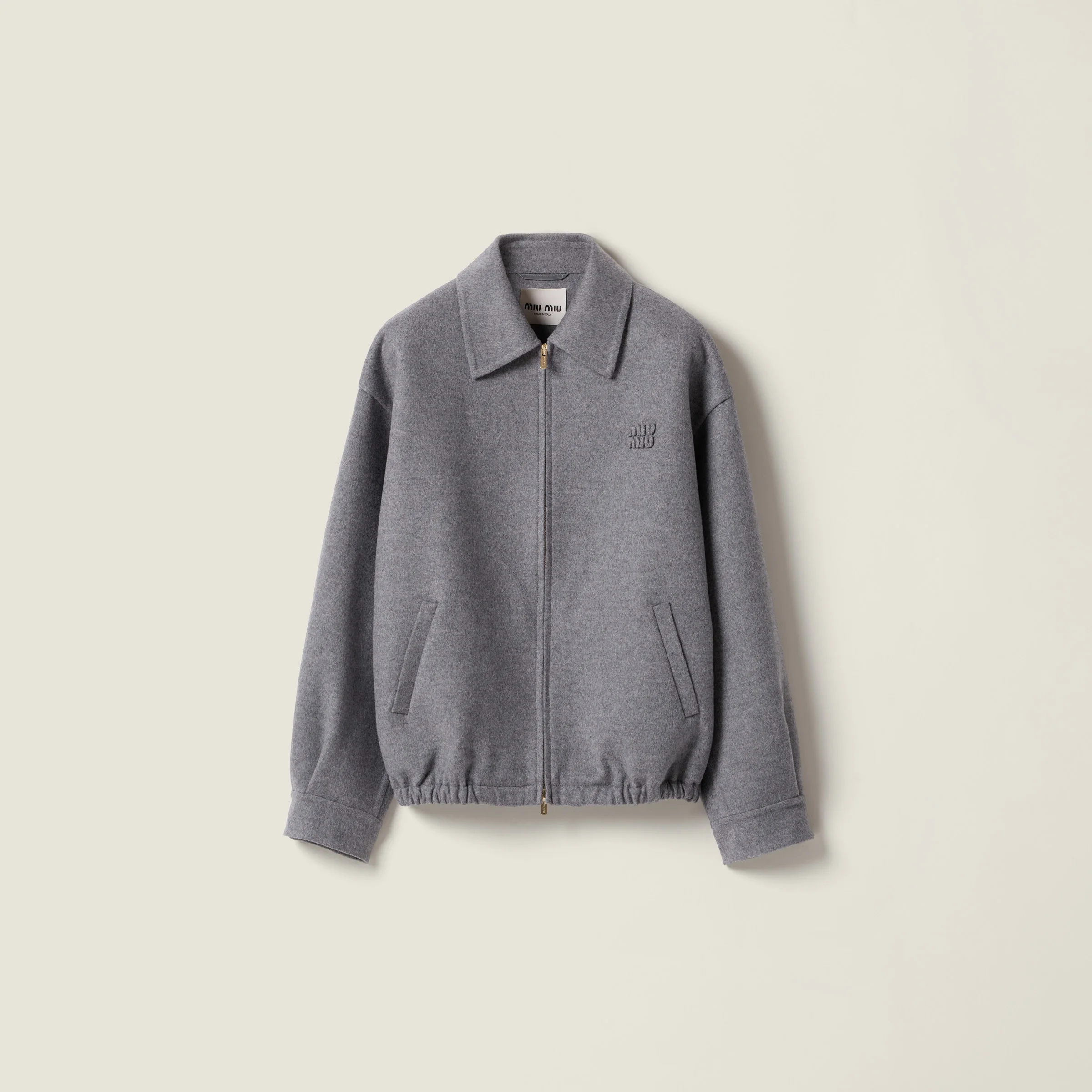 Double cashmere blouson jacket - 1