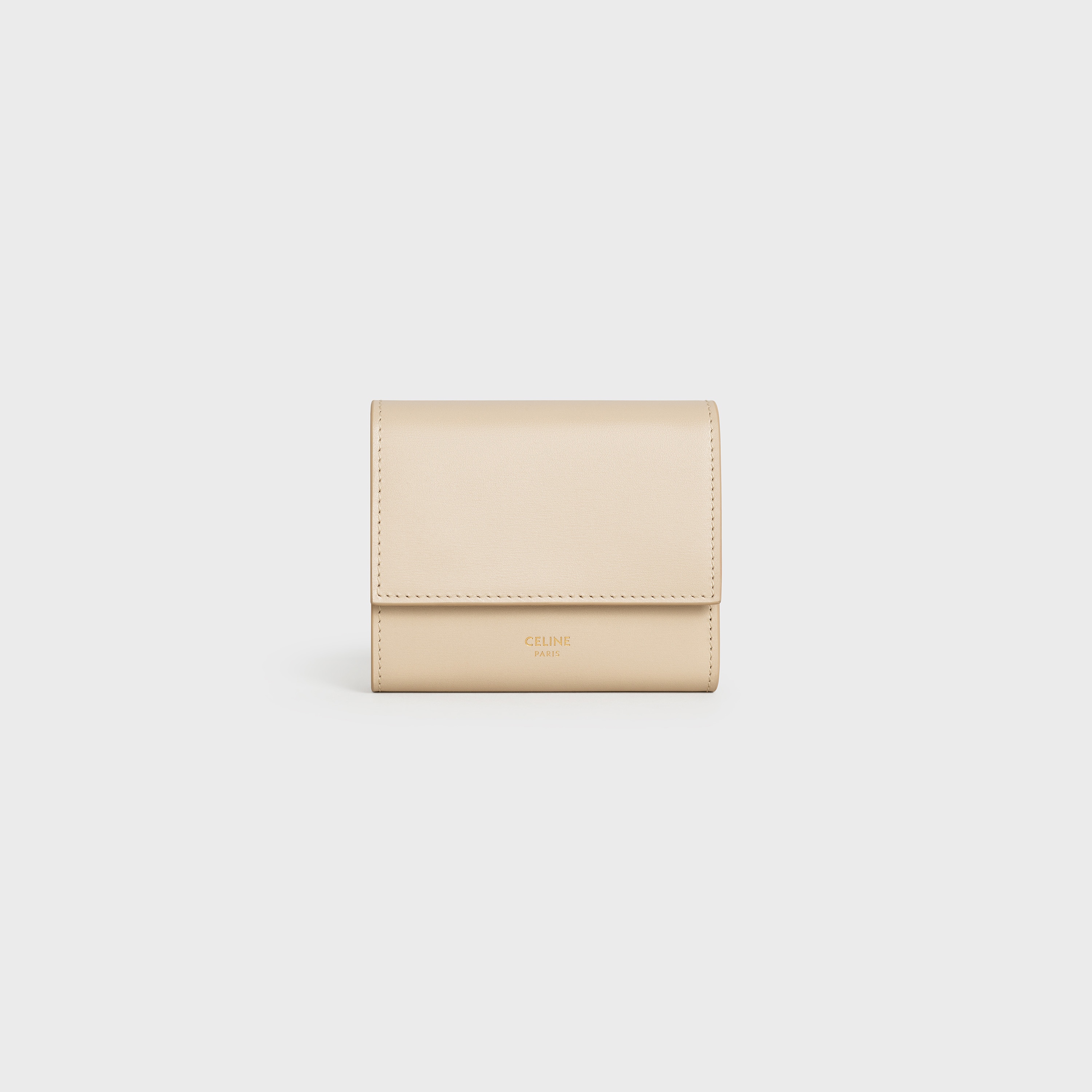 SMALL TRIFOLD WALLET  IN  SMOOTH CALFSKIN - 1