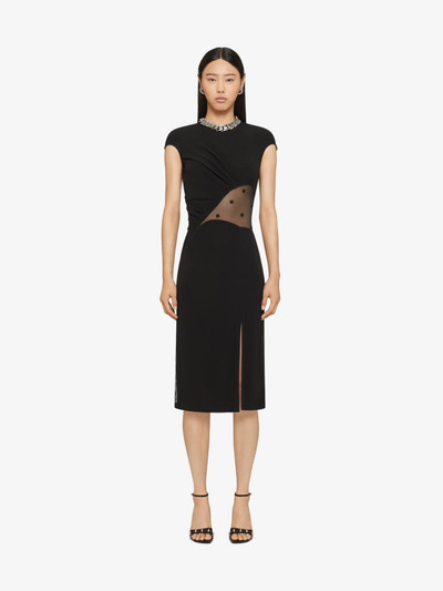 Givenchy DRESS IN CREPE AND 4G TULLE outlook