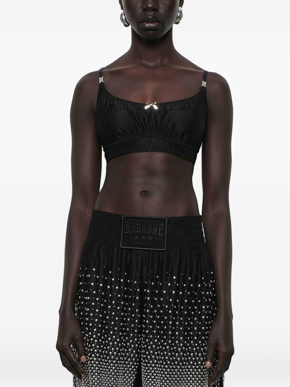 bow-embellished tank top - 3