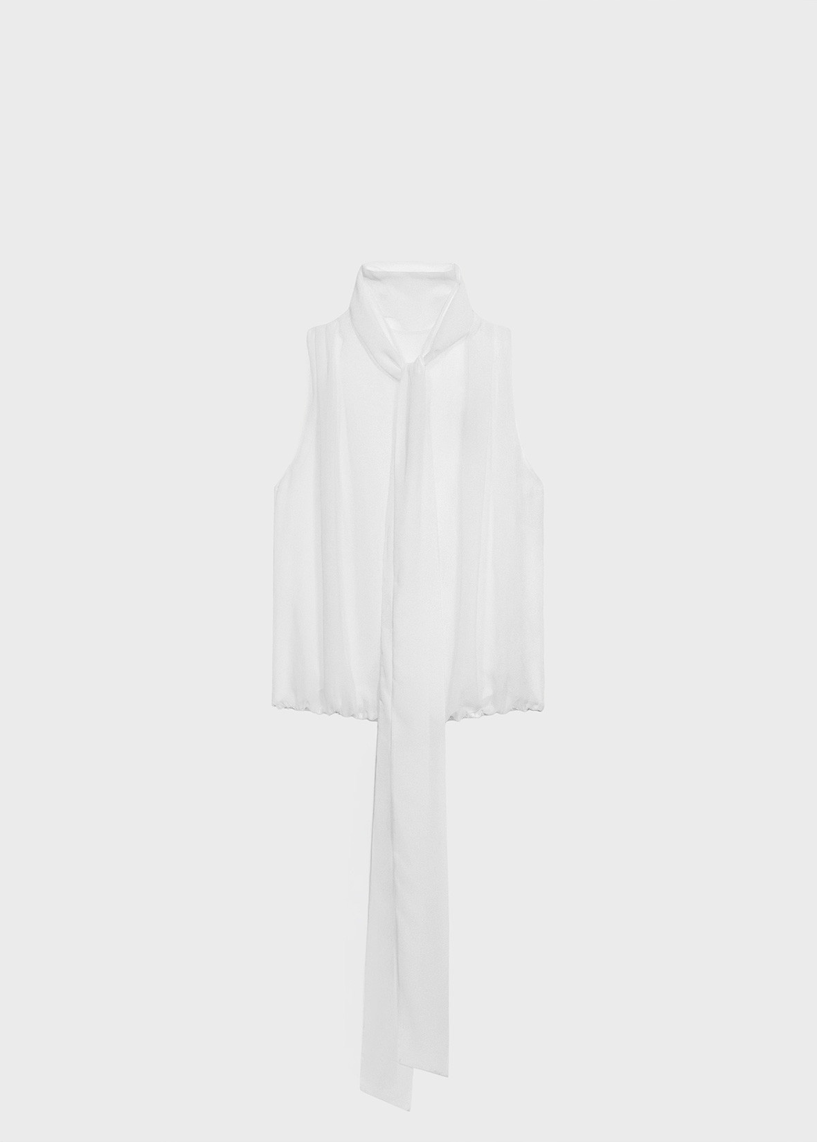GEORGETTE TOP WITH SCARF - 1