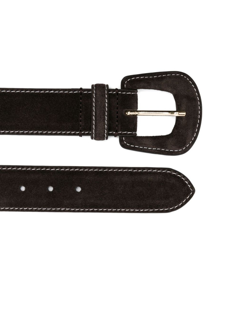 maje suede leather buckle belt outlook