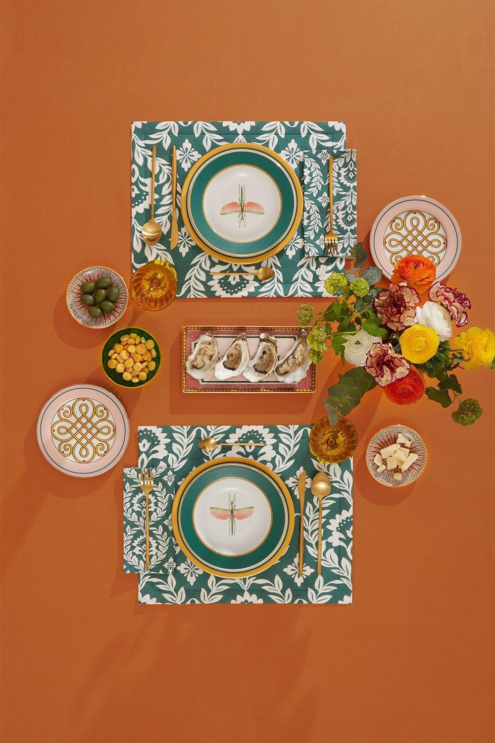 Tablemat Set Of 2 - Green Garland - 2