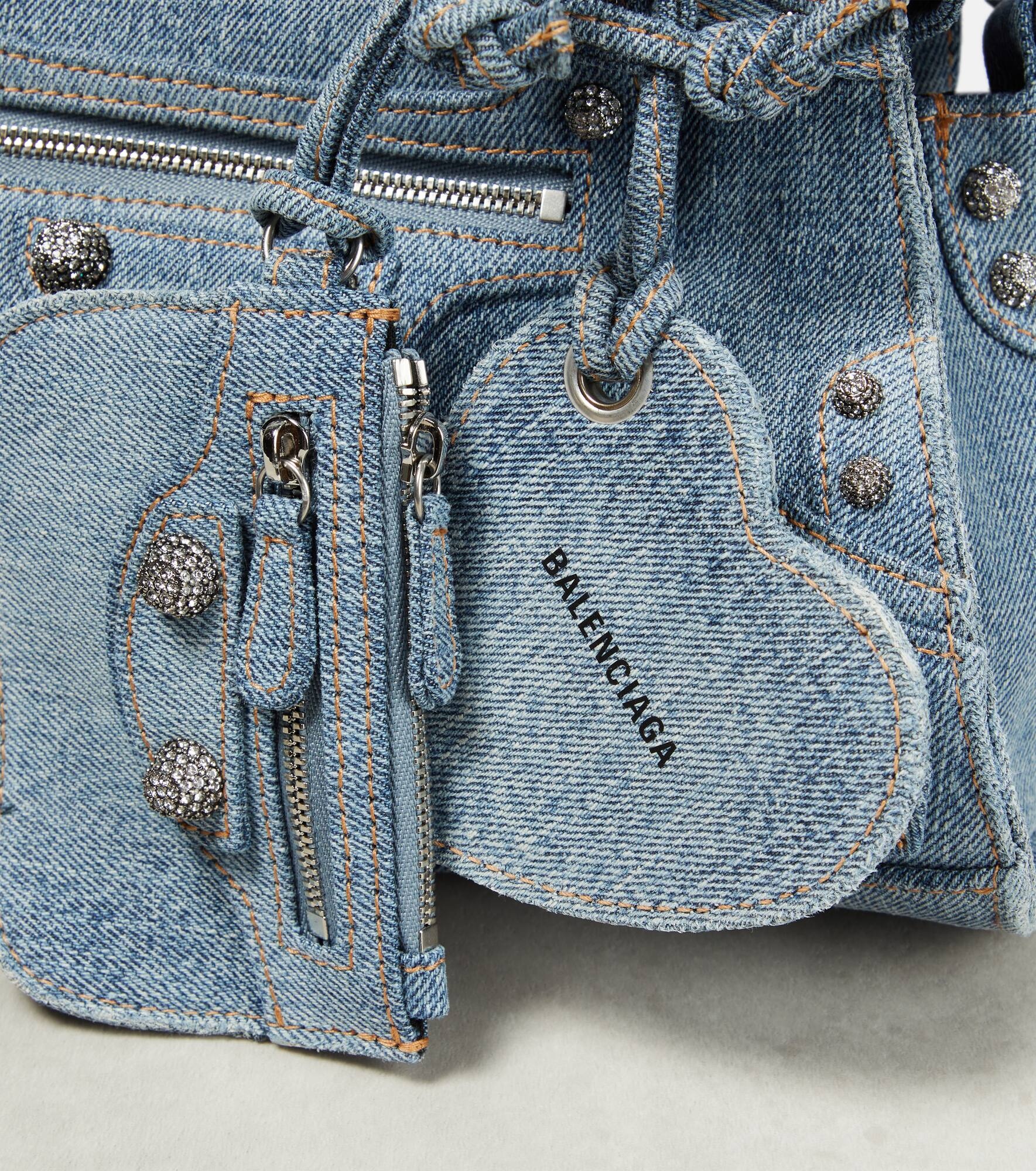 Neo Cagole XS denim shoulder bag - 6