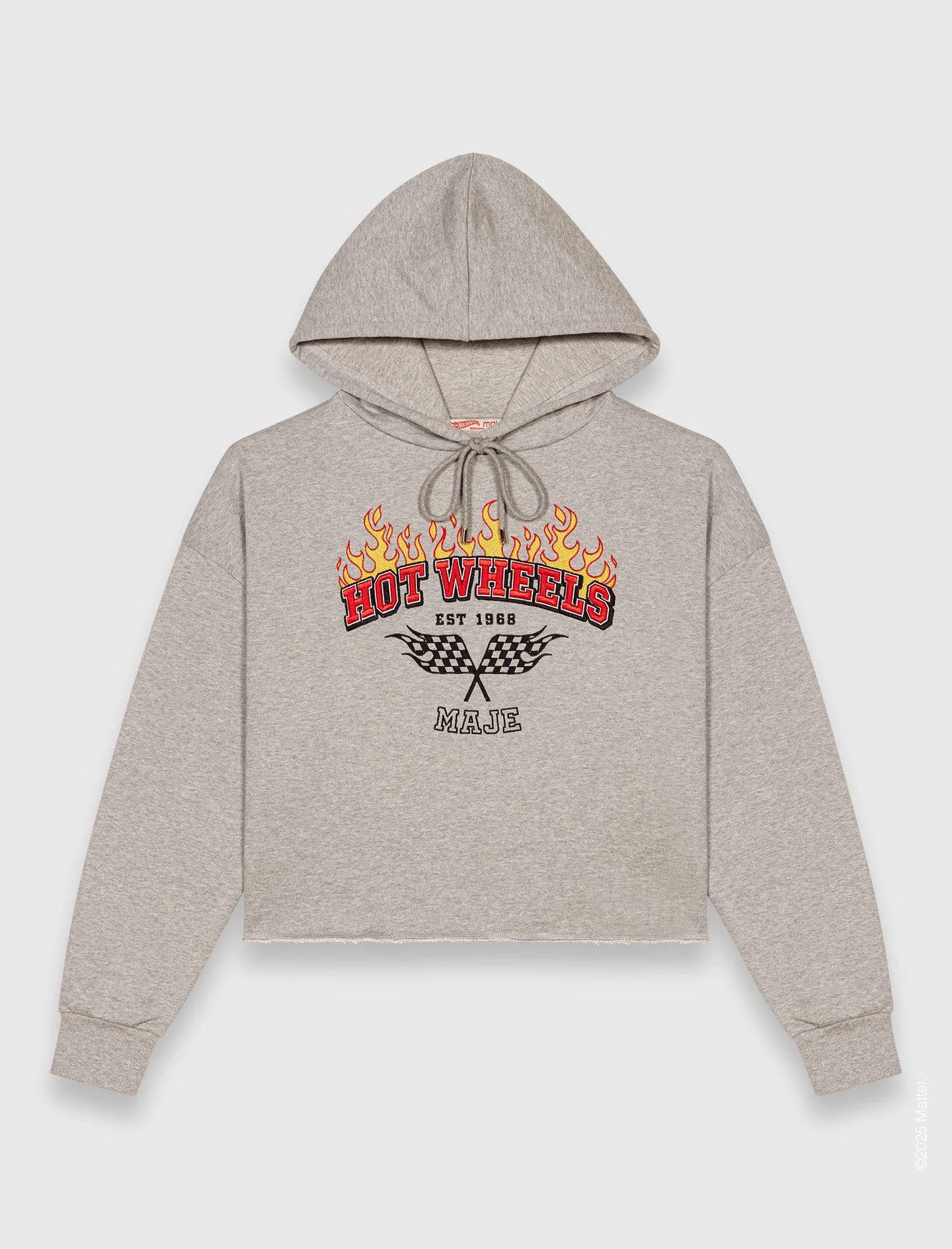 Embroidered logo cropped sweatshirt - 1