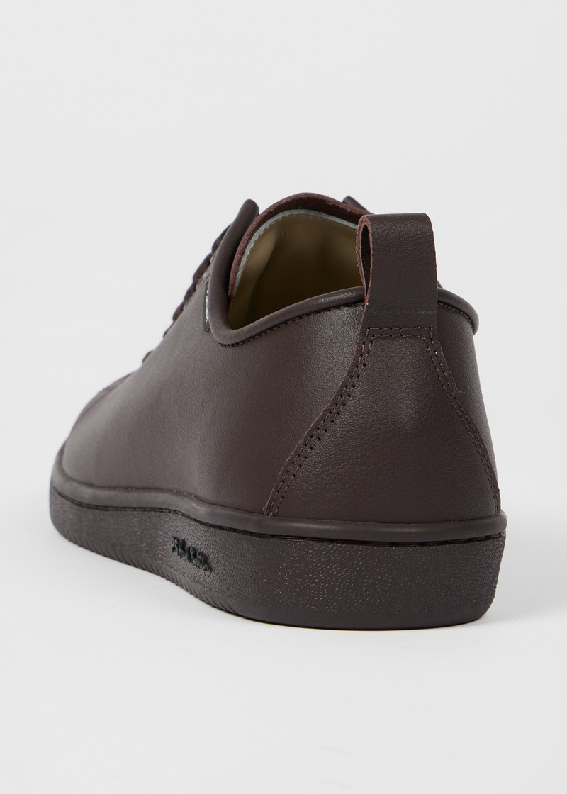 Brown Tonal Leather 'Miyata' Trainers 4