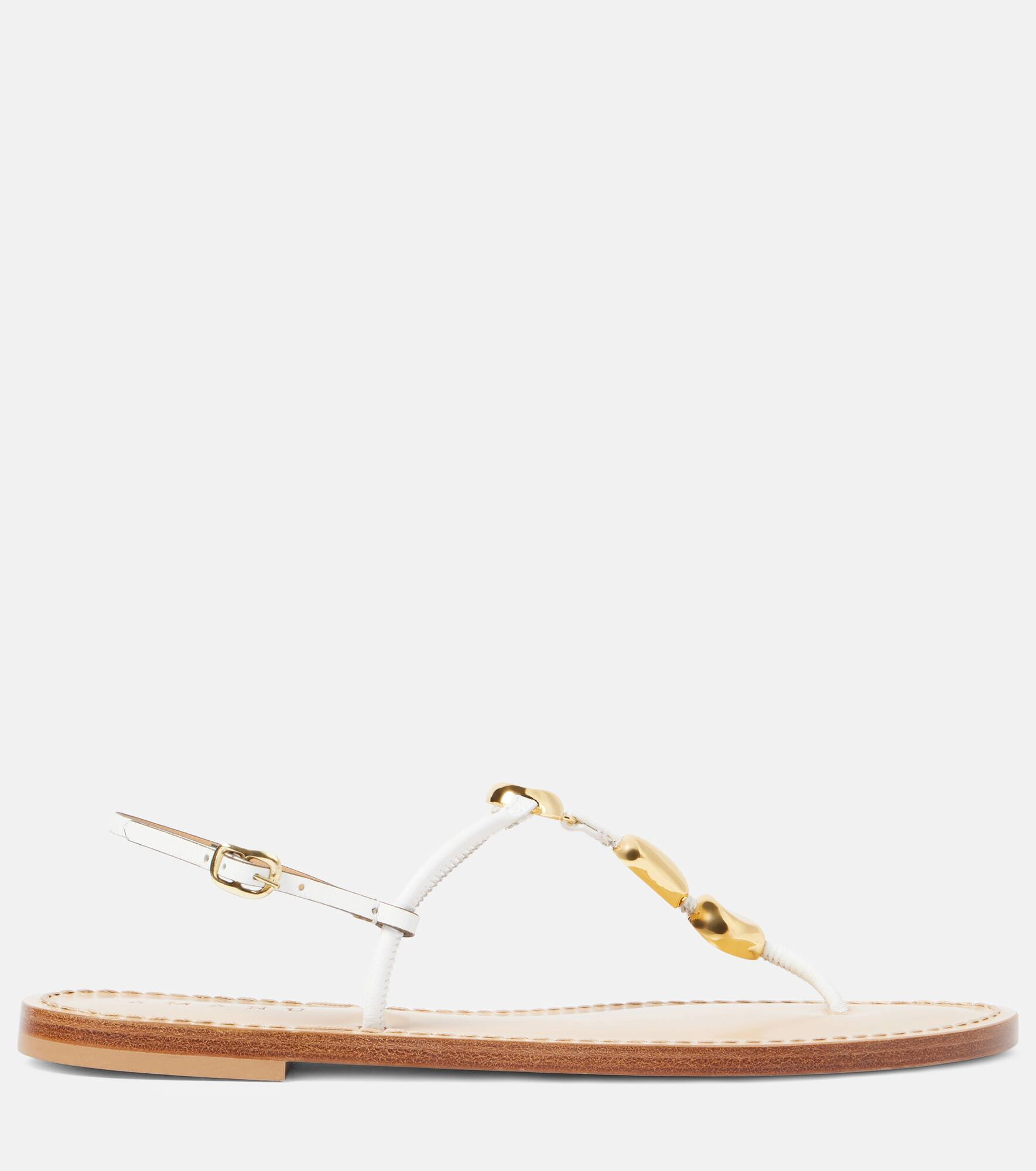 Nairobi leather thong sandals - 4