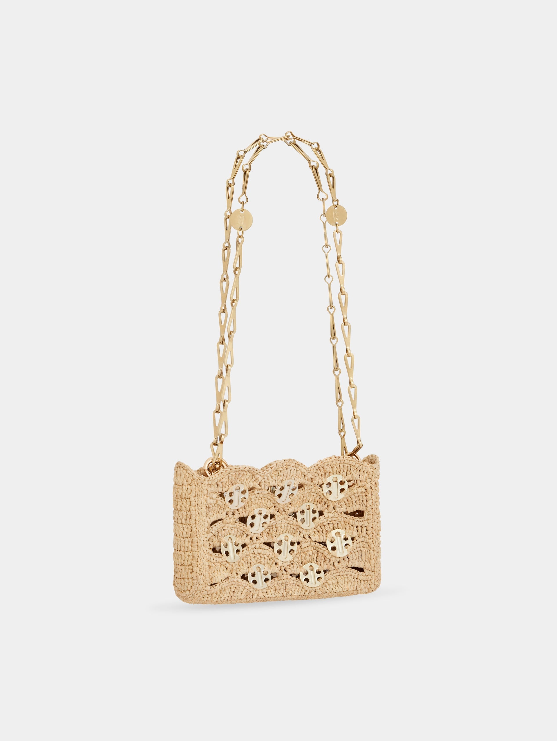 1969 BEIGE NANO BAG IN RAFFIA - 2