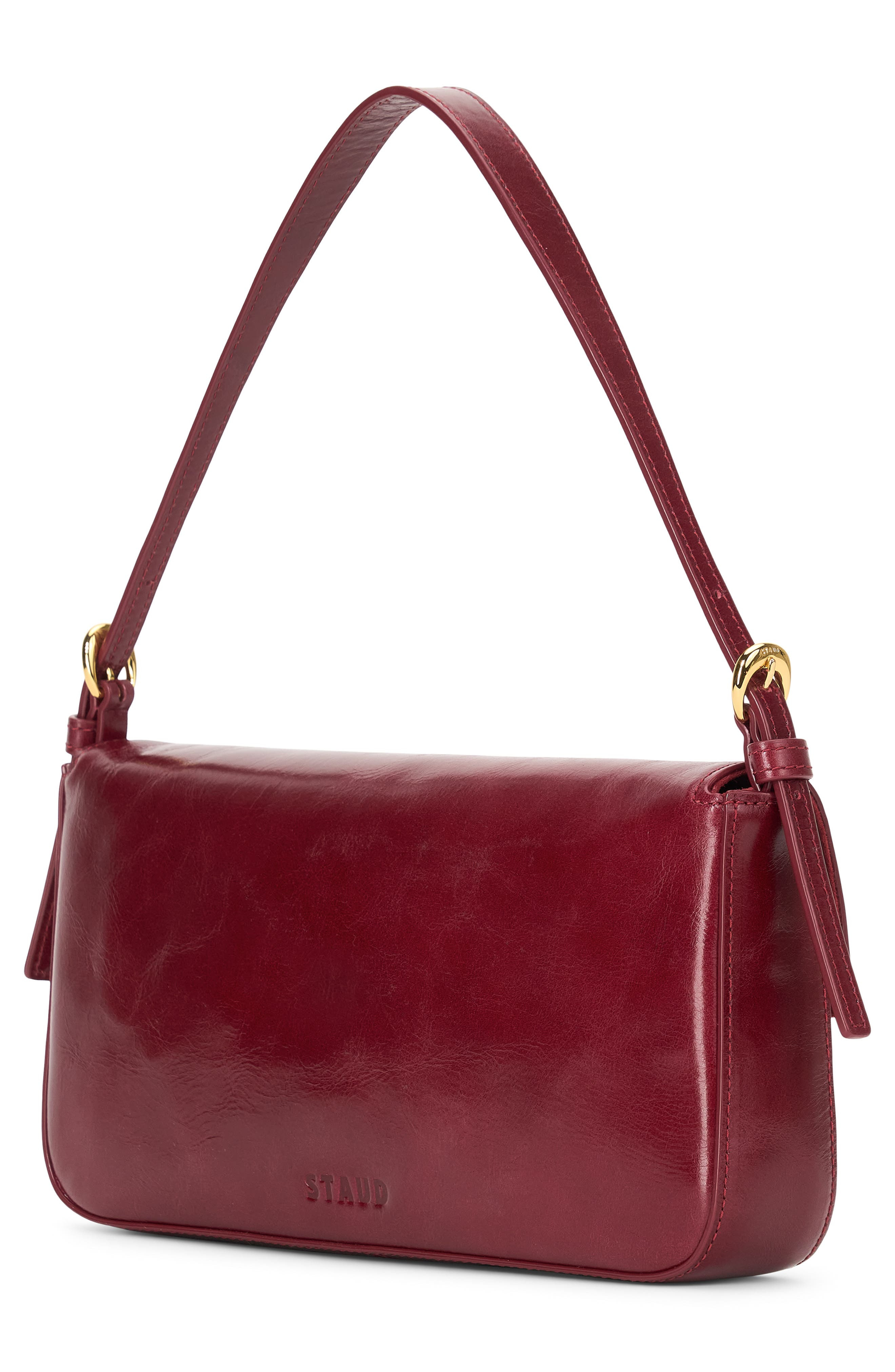 STAUD Harlow Leather Shoulder Bag in Pinot at Nordstrom - 2