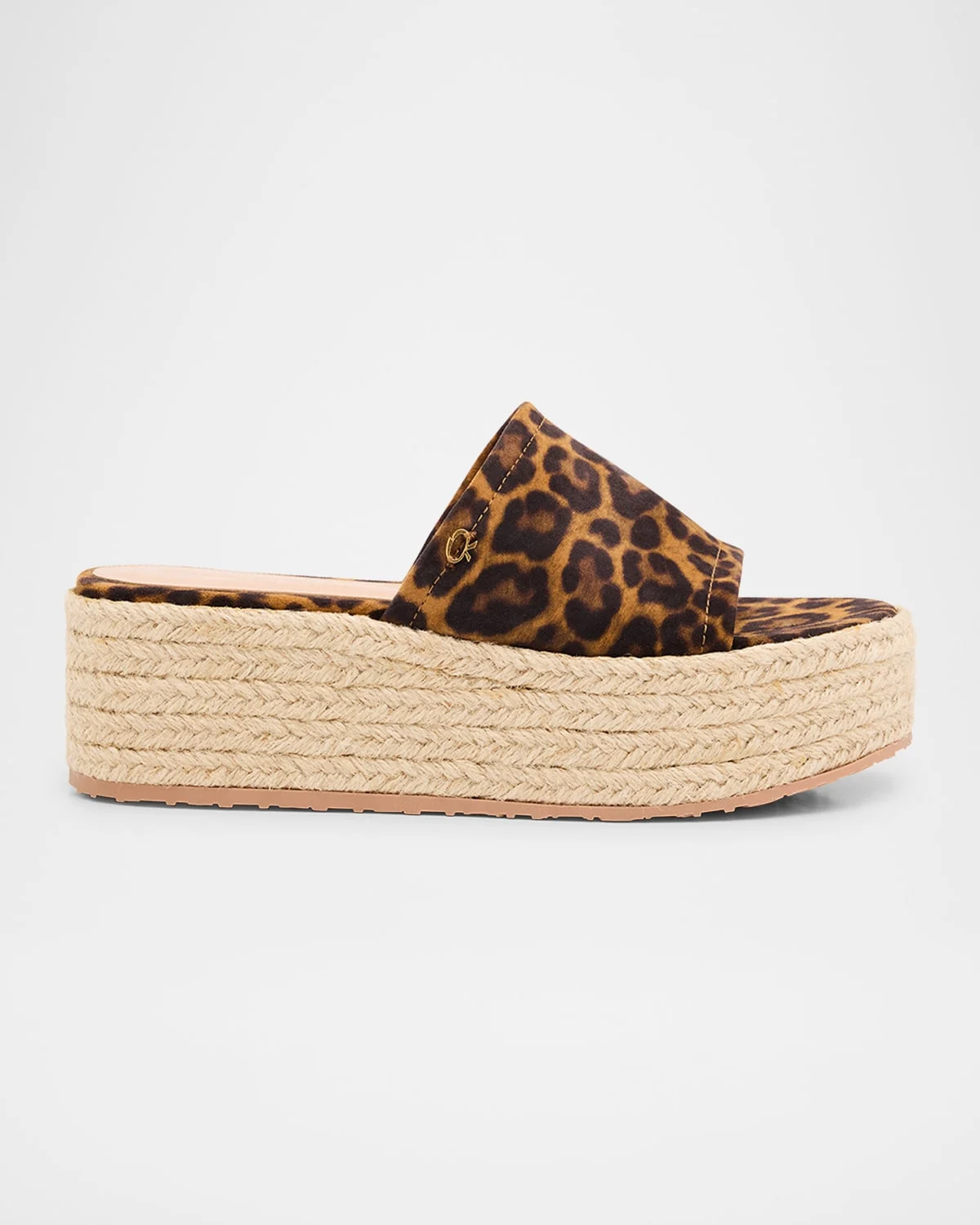 Leopard Slide Flatform Espadrilles - 1