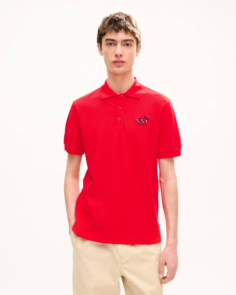 KENZO 'KENZO Sounds' embroidered slim polo in cotton outlook