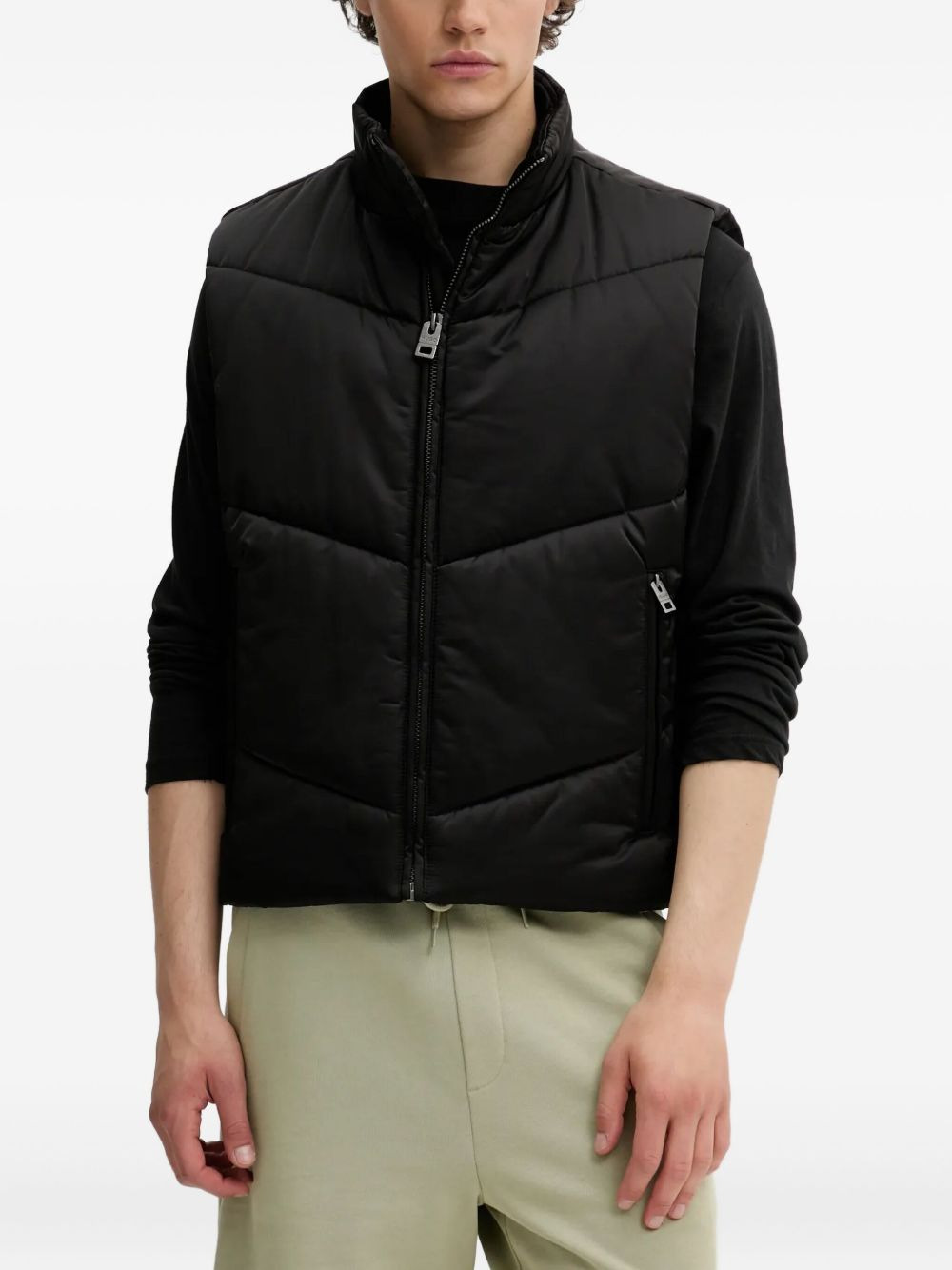 quilted puffer vest - 3